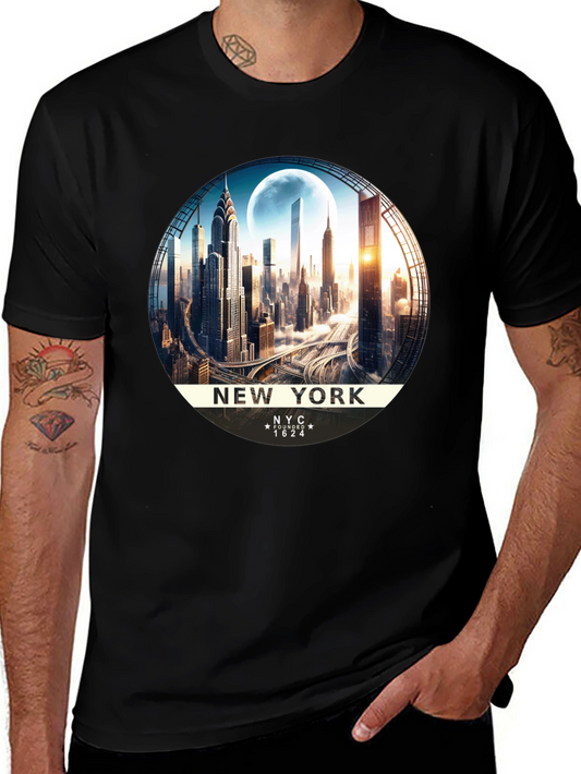 New York City Skyline Graphic T-Shirt
