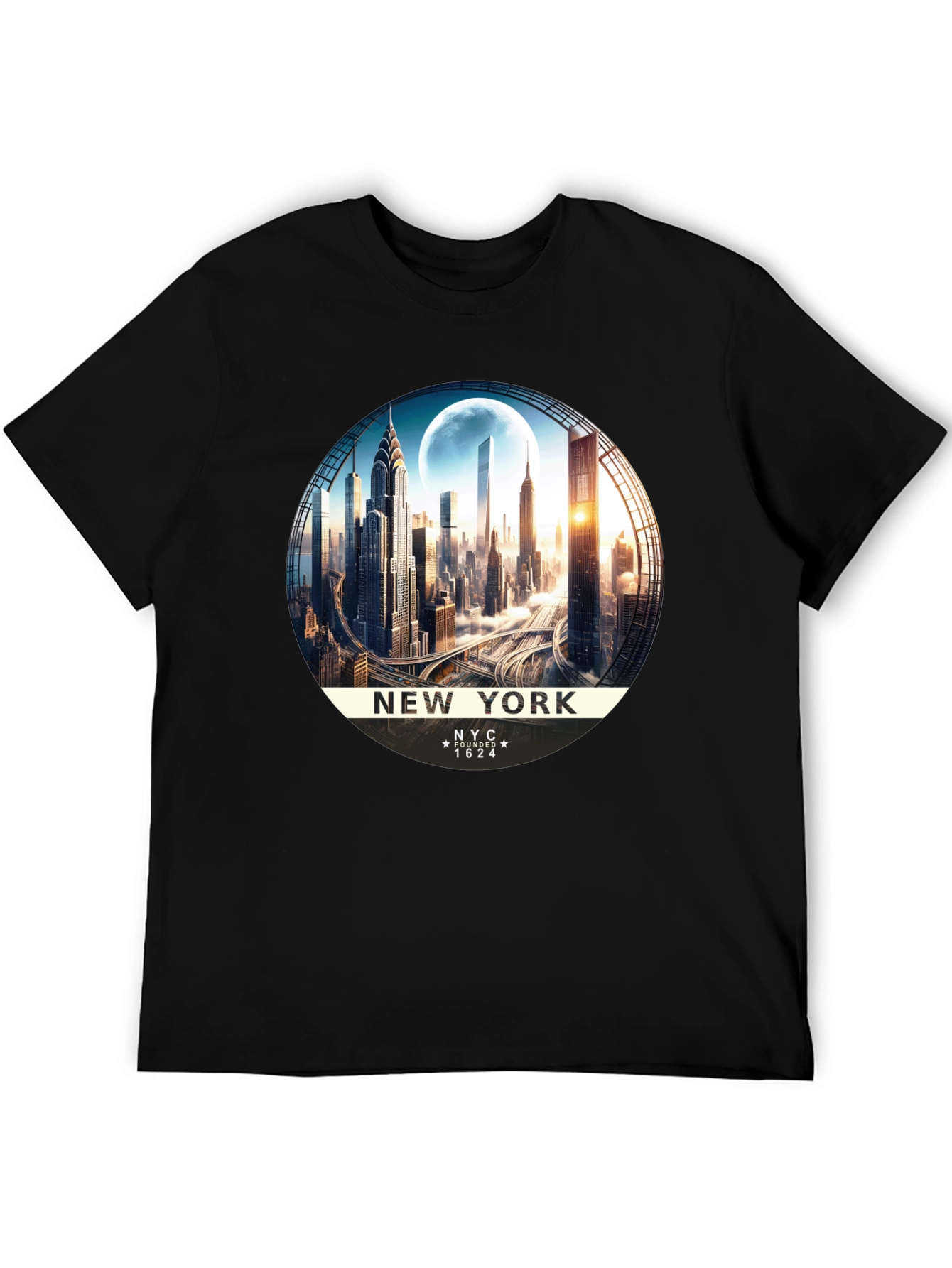 New York City Skyline Graphic T-Shirt