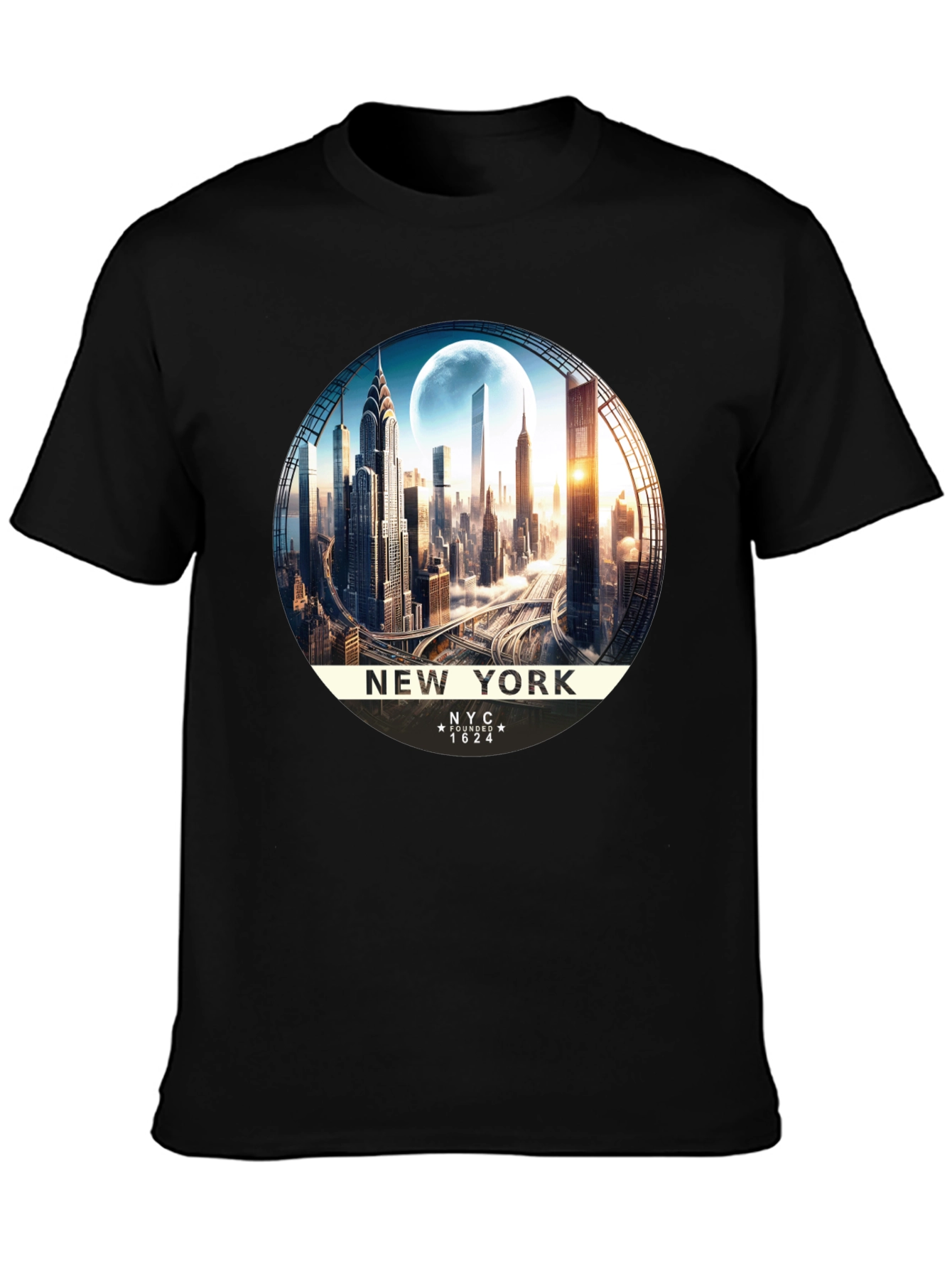 New York City Skyline Graphic T-Shirt
