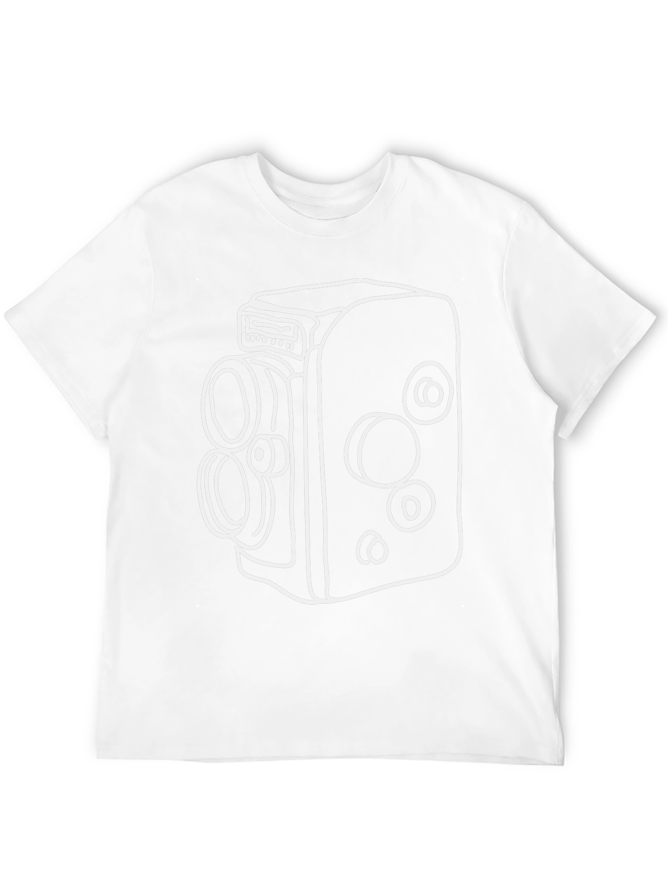 Retro Movie Camera Graphic Tee - Classic Film Style
