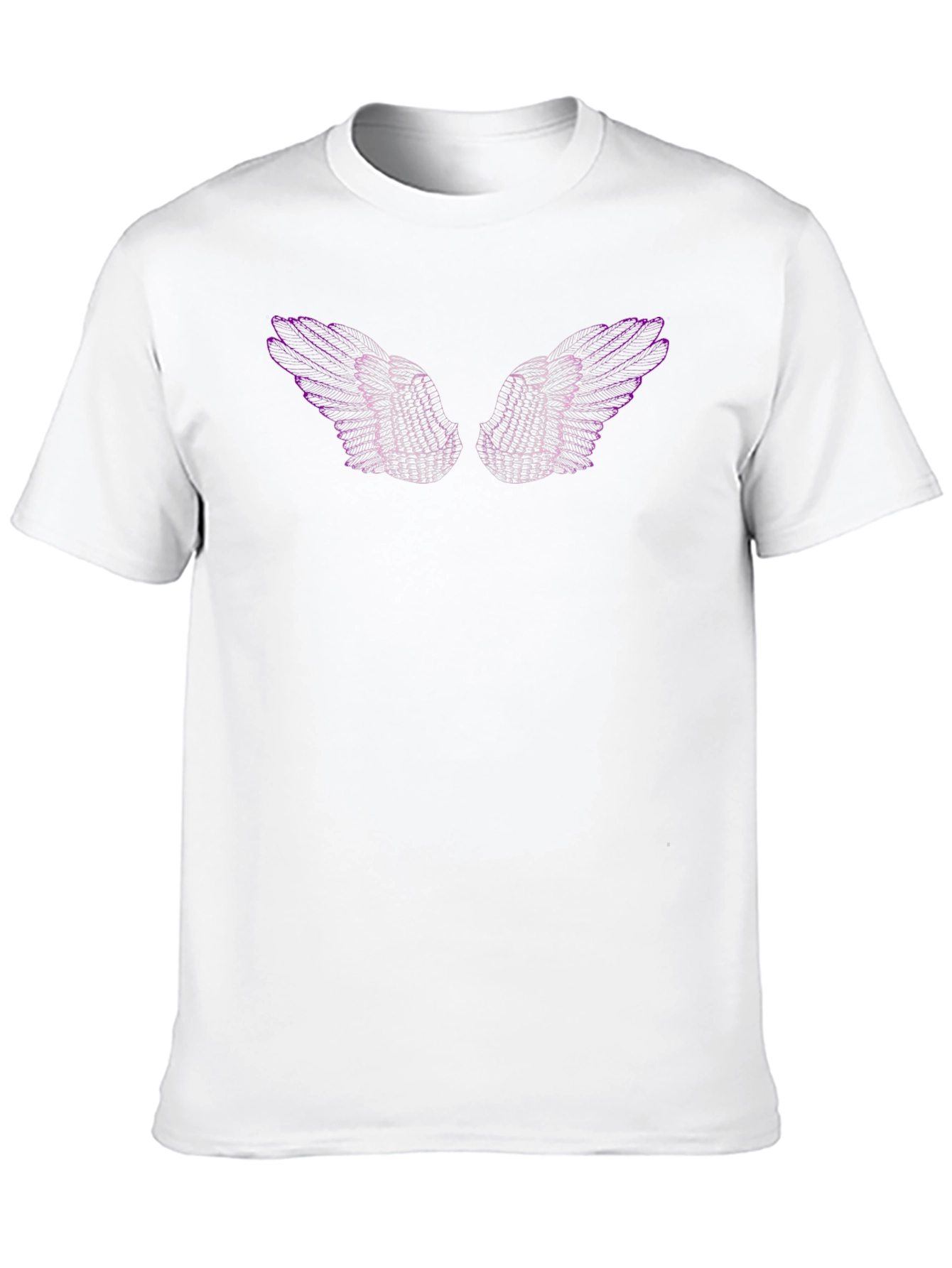 Black Tee with Wing Graphic