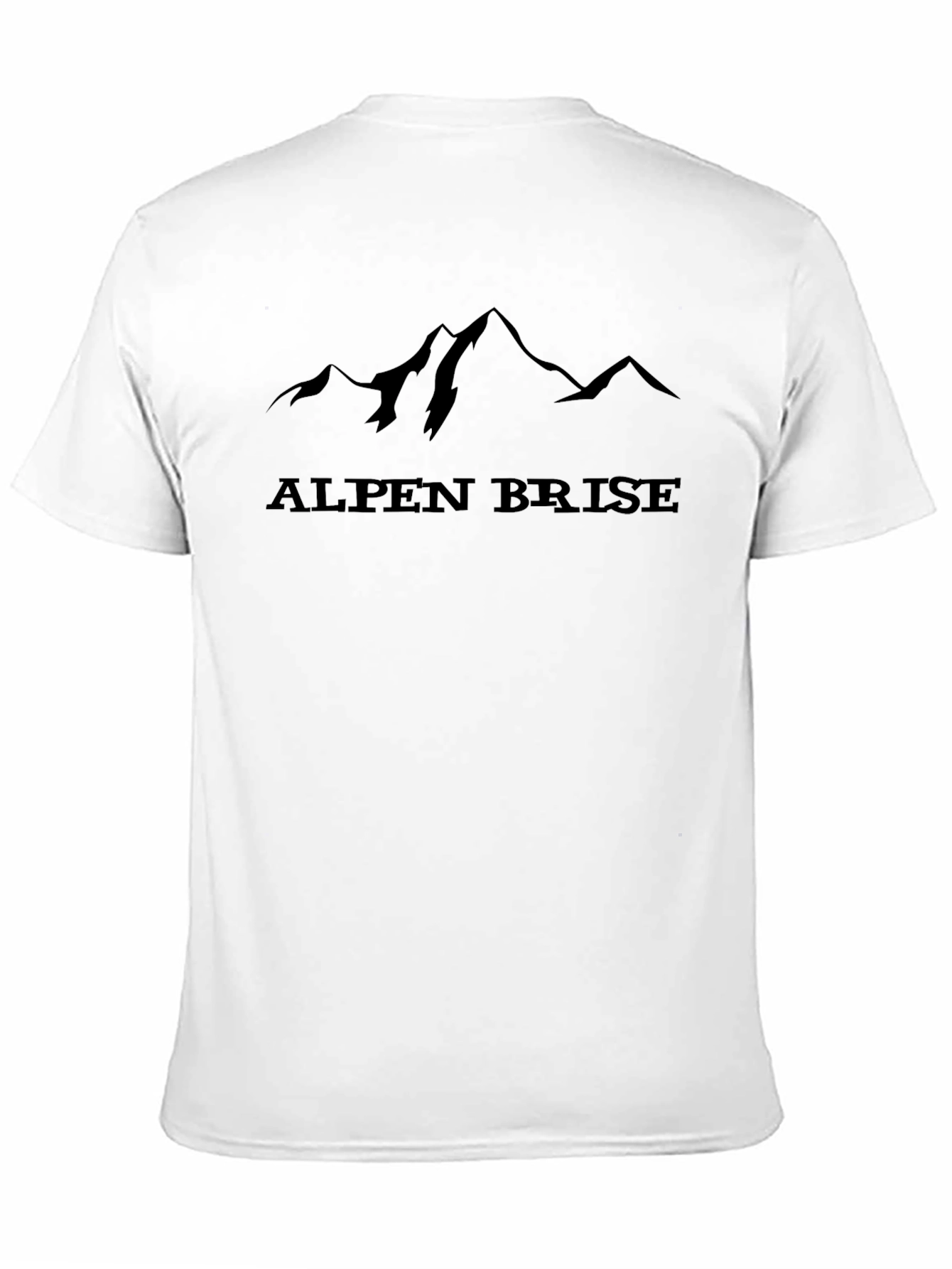Alpen Brise Mountain Graphic Tee - Black