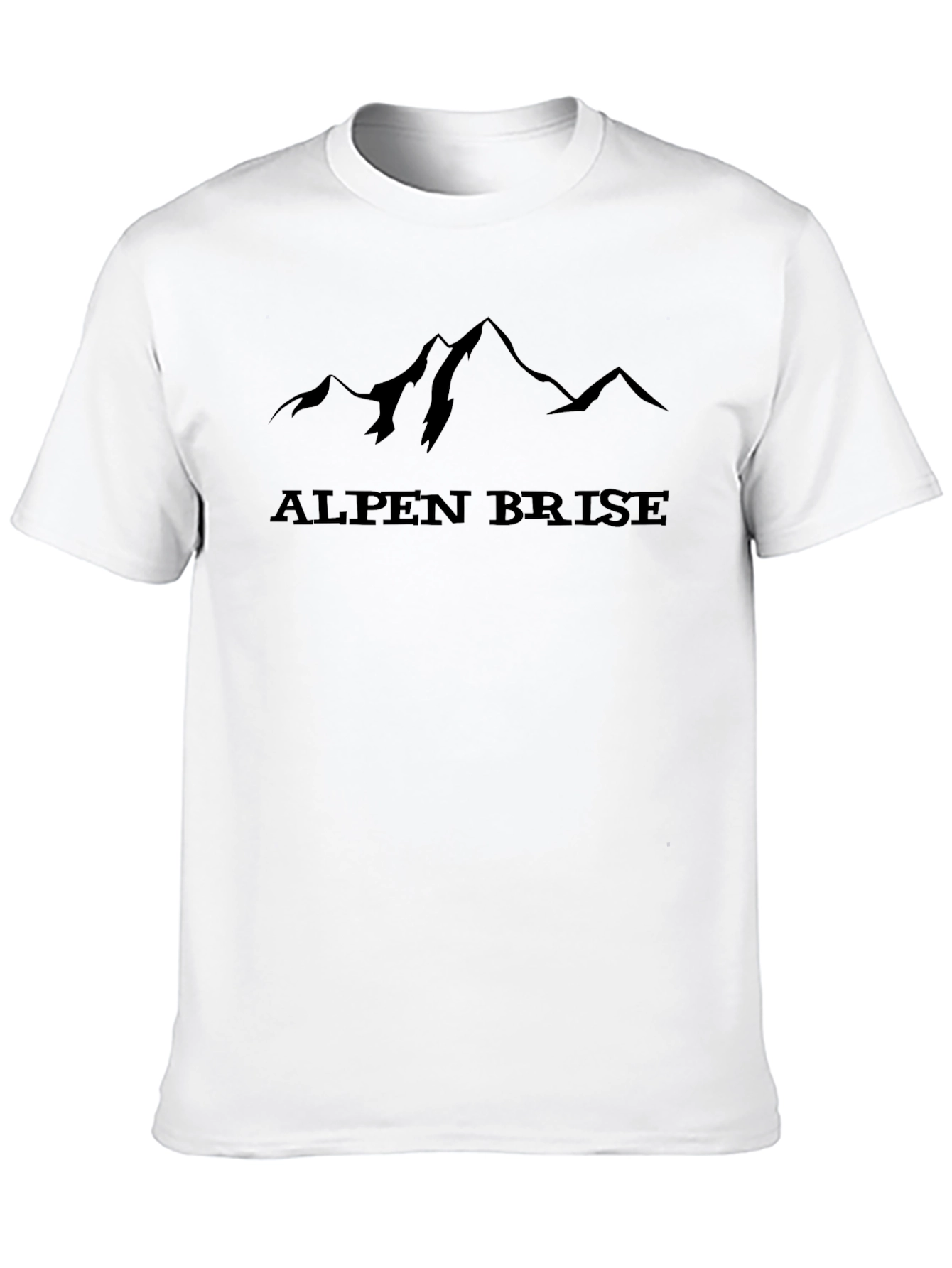 Alpen Brise Mountain Graphic Tee - Black