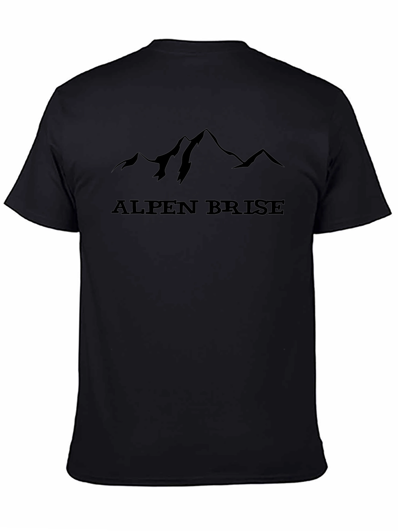 Alpen Brise Mountain Graphic Tee - Black