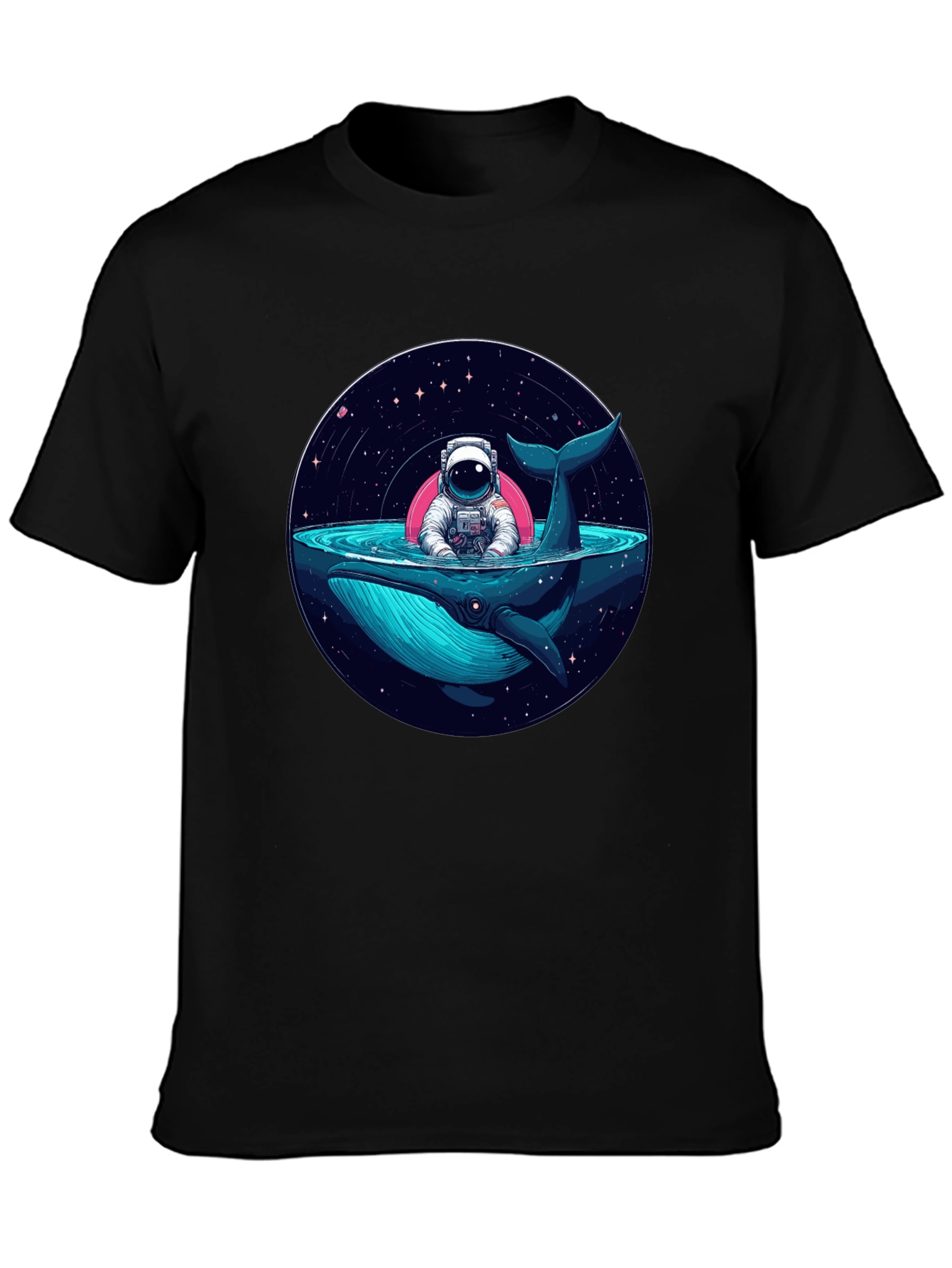Astronaut Whale T-Shirt - Space Ocean Tee