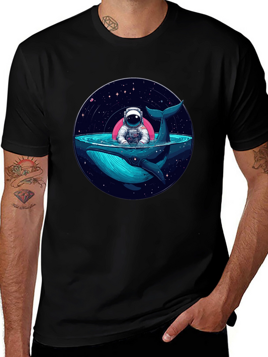 Astronaut Whale T-Shirt - Space Ocean Tee