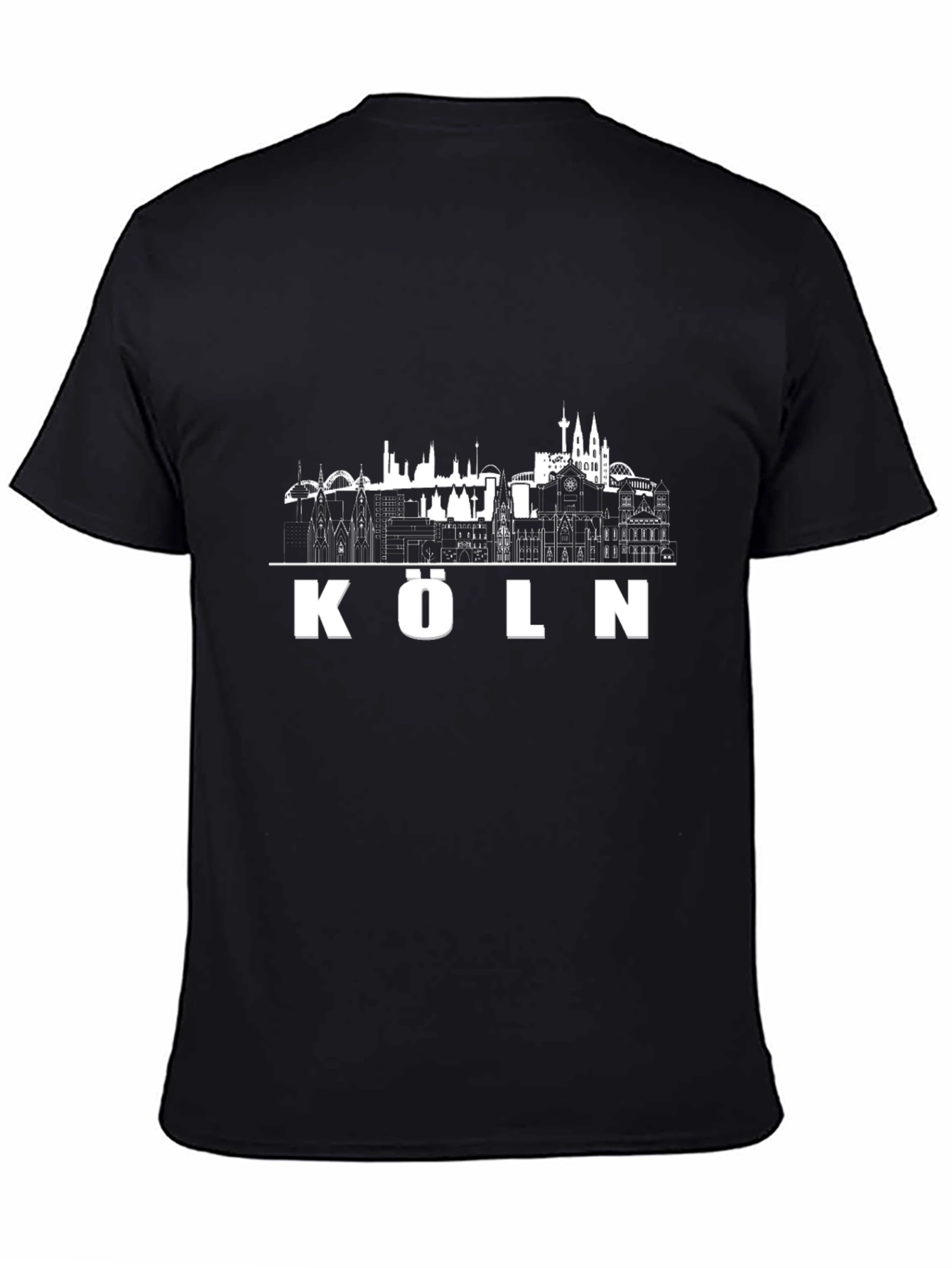 Köln Skyline T-Shirt - Black Graphic Tee