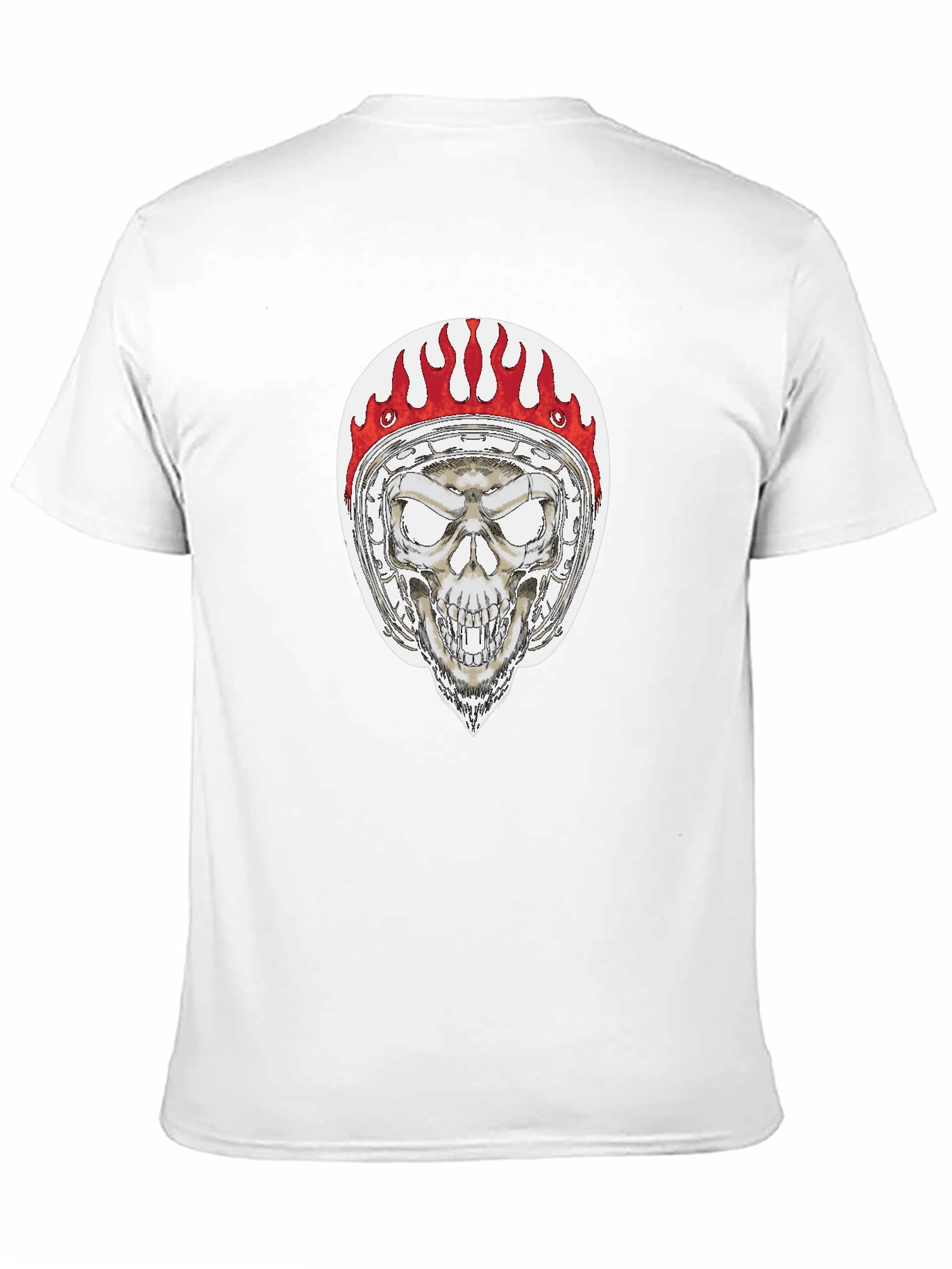 Skull Rider Graphic Tee - Black Cotton T-Shirt