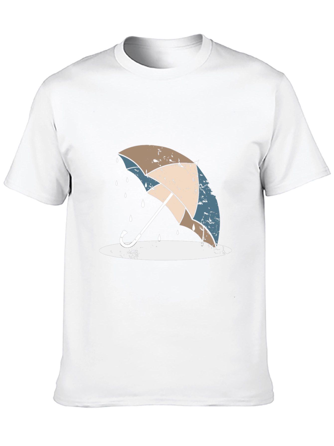 Umbrella Graphic Tee - Black Casual T-Shirt