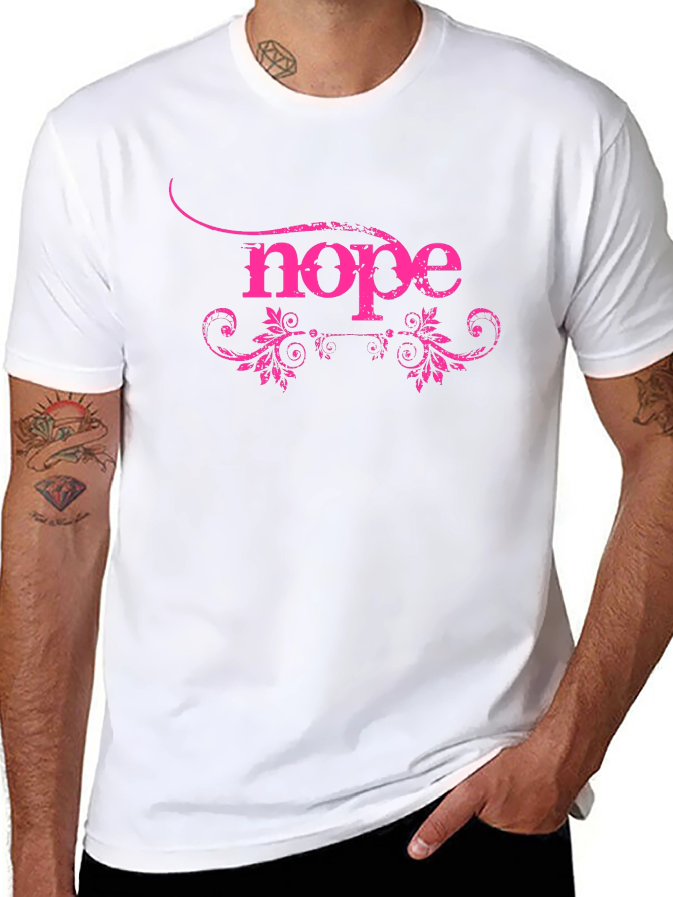 Nope Graphic Tee - Statement T-Shirt