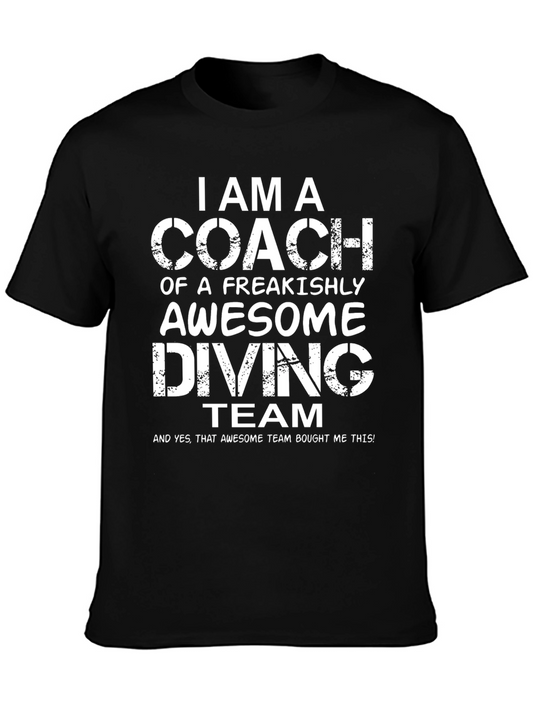 Awesome Diving Coach T-Shirt - Novelty Gift