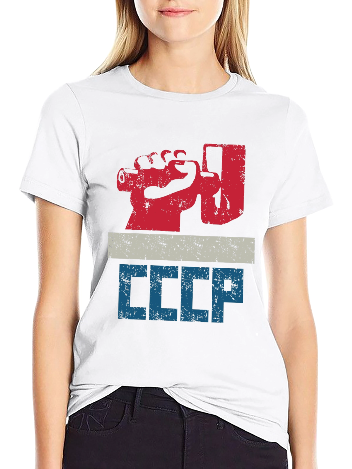 CCCP Fist T-Shirt - Retro USSR Design Tee