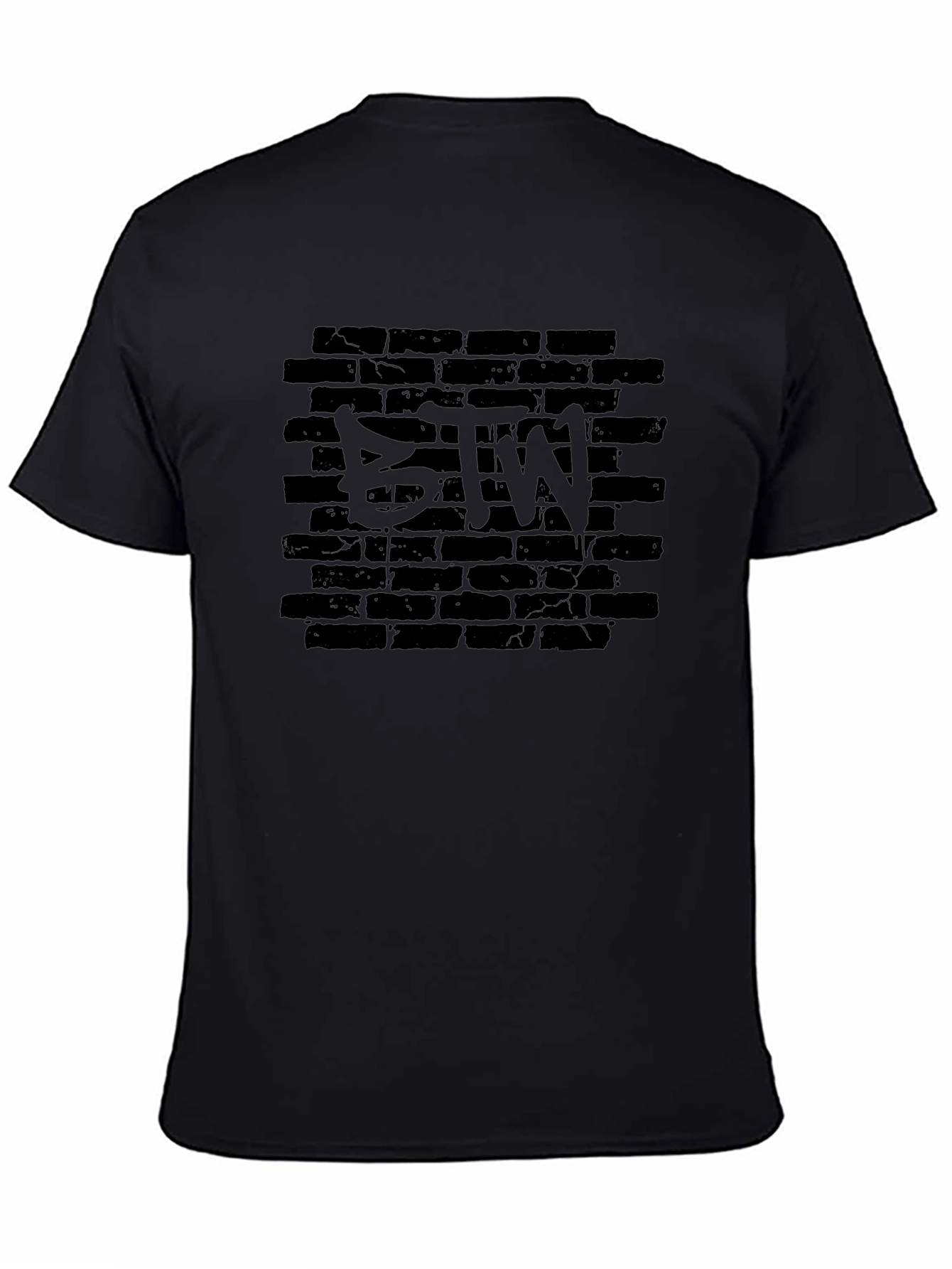 BTW Brick Wall Graphic Tee - Trendy Streetwear