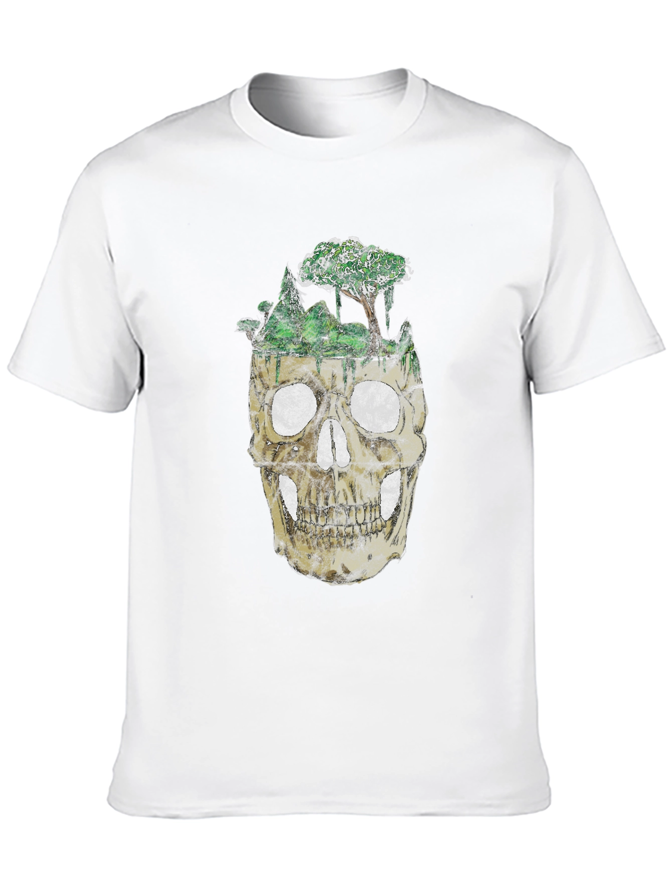 Skull Forest Graphic Tee - Black