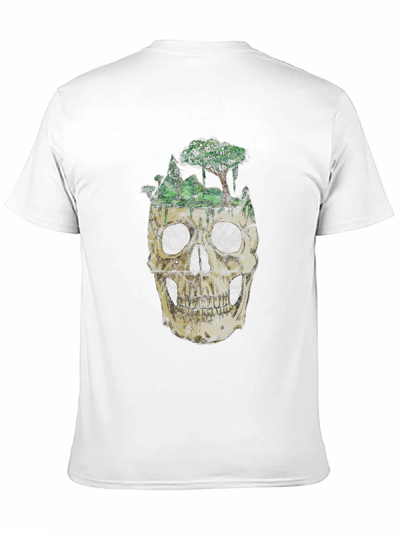 Skull Forest Graphic Tee - Black