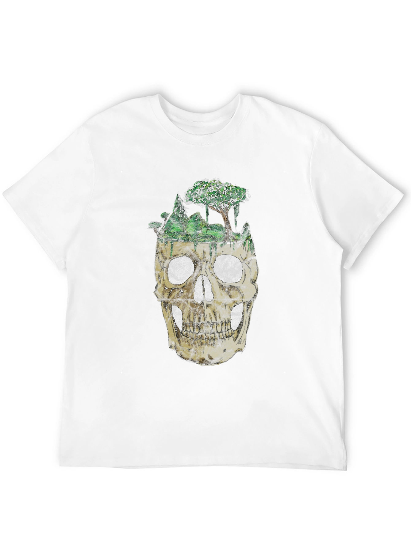 Skull Forest Graphic Tee - Black