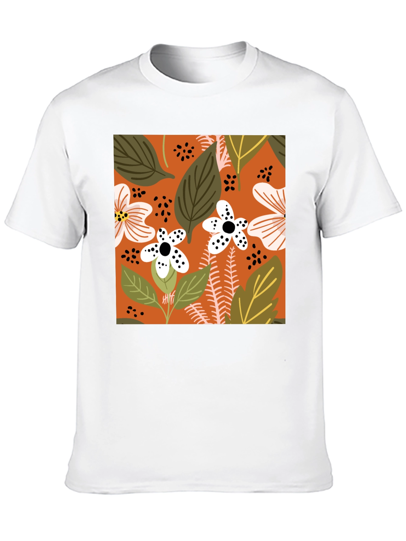 Floral Pattern Tee - Bold Botanical Style