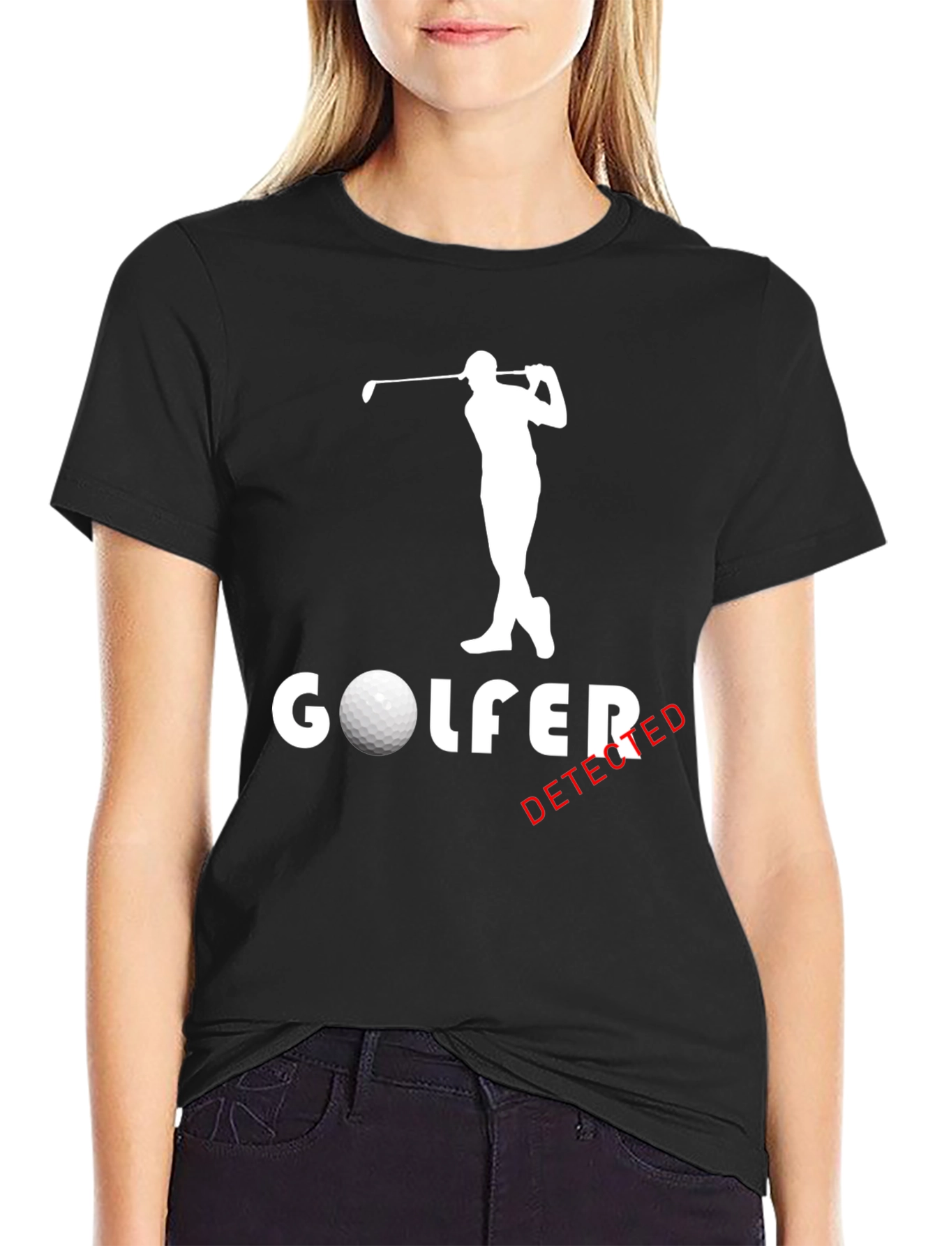 Golfer Detected Graphic T-Shirt