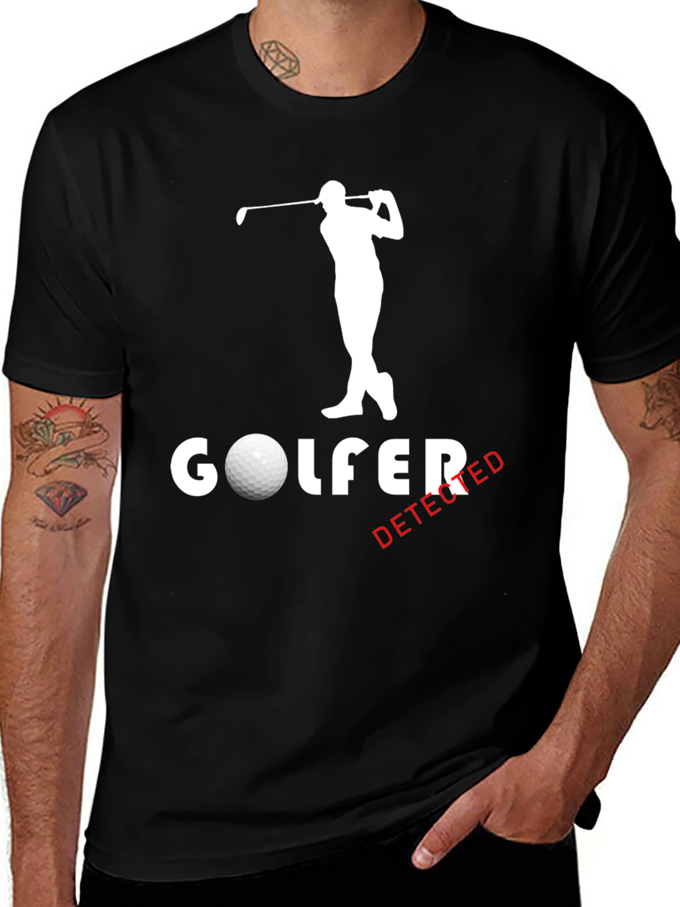 Golfer Detected Graphic T-Shirt