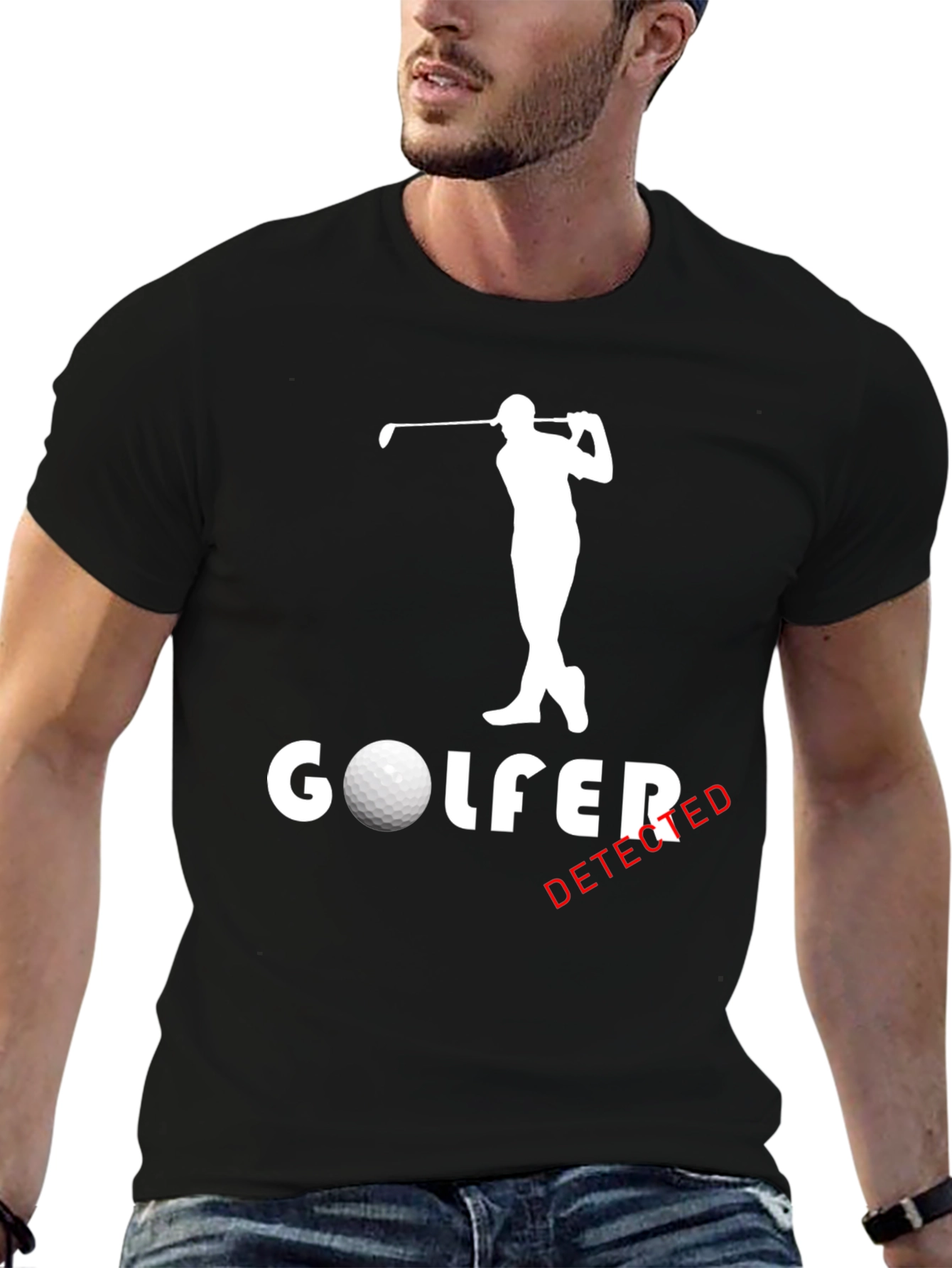 Golfer Detected Graphic T-Shirt