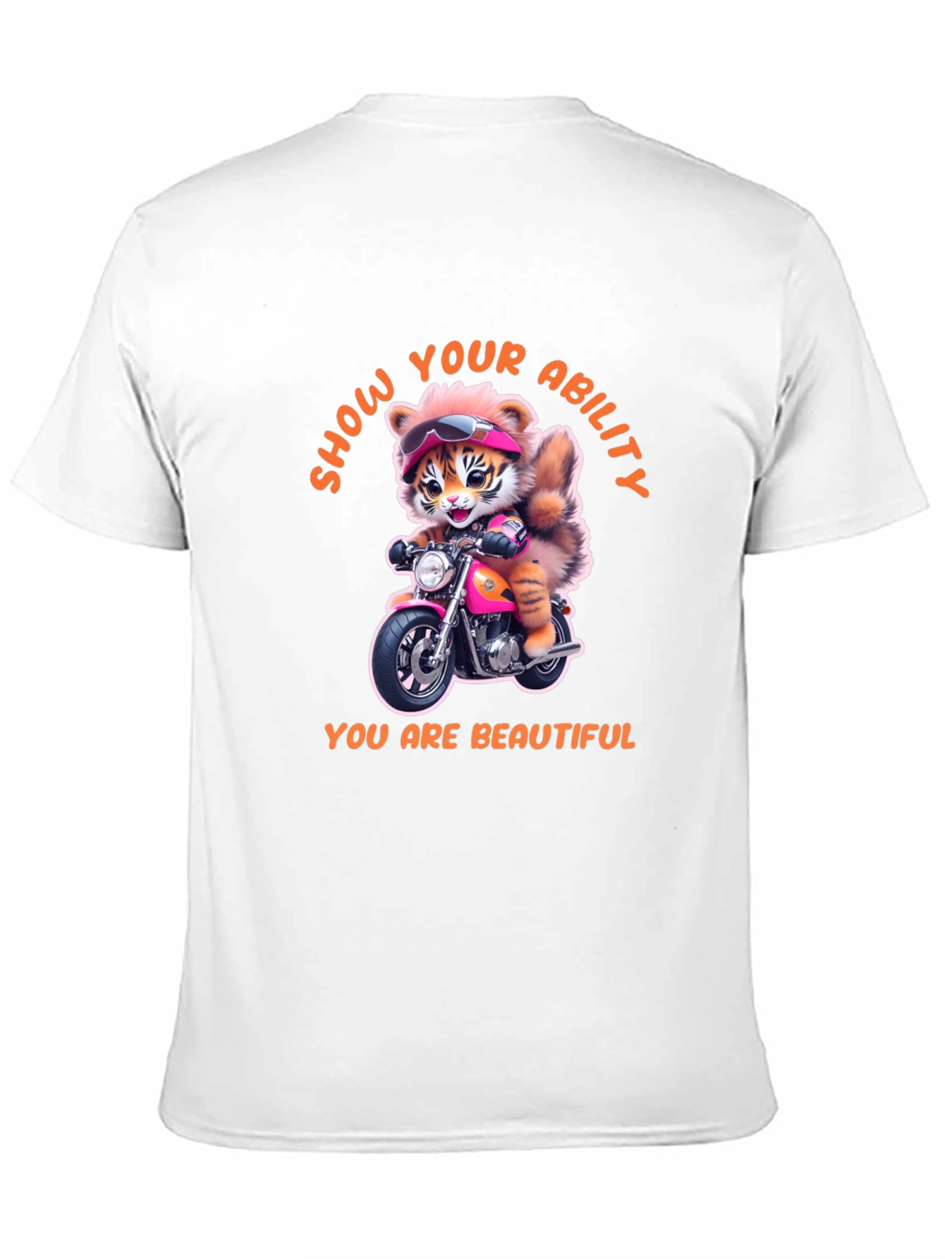 Motorcycle Tiger Graphic Tee - Show Your Ability