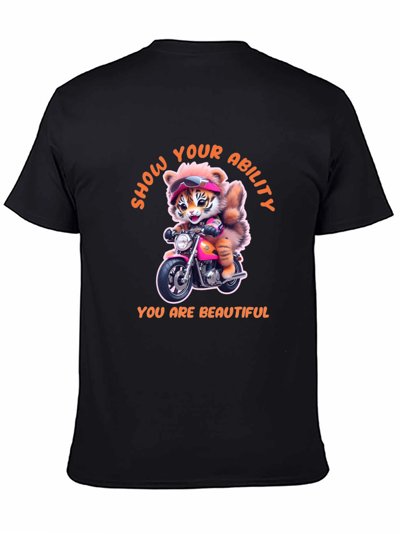 Motorcycle Tiger Graphic Tee - Show Your Ability