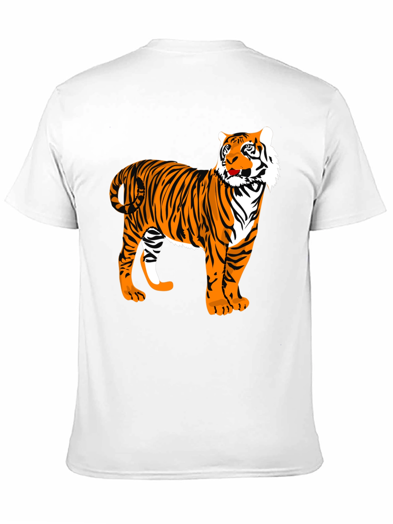 Tiger Graphic Print Black T-Shirt