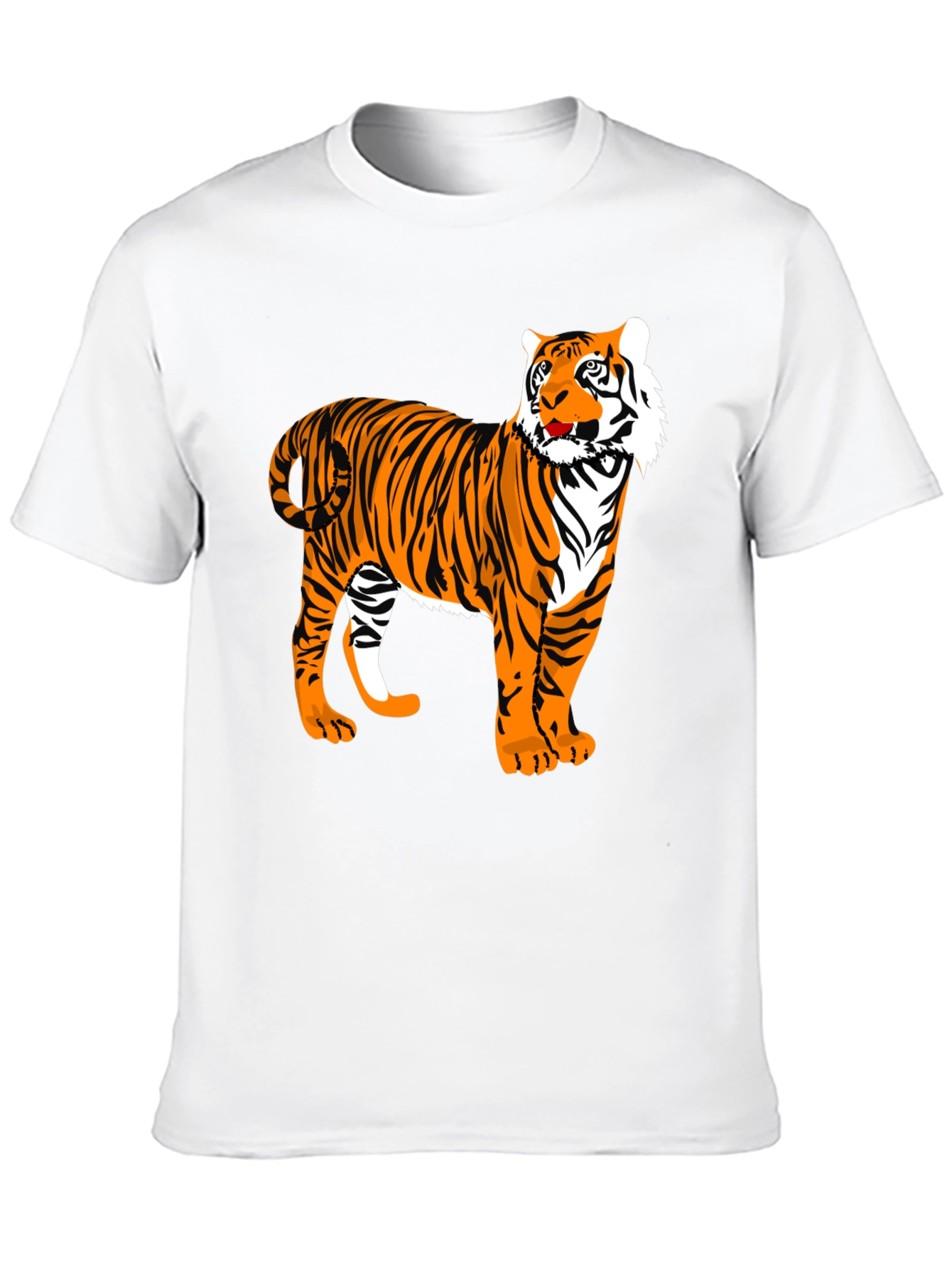Tiger Graphic Print Black T-Shirt
