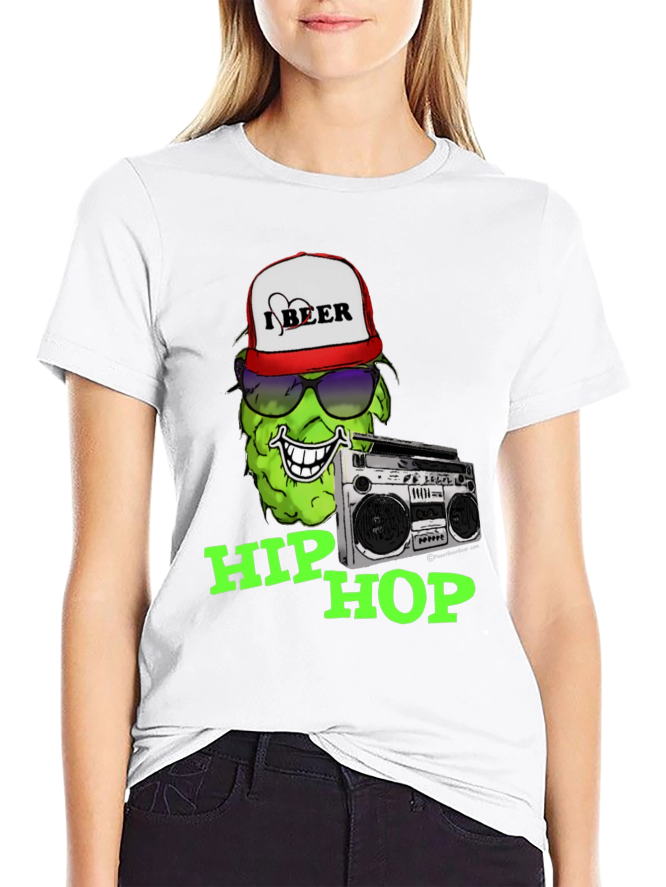 Hip Hop Beer Graphic T-Shirt