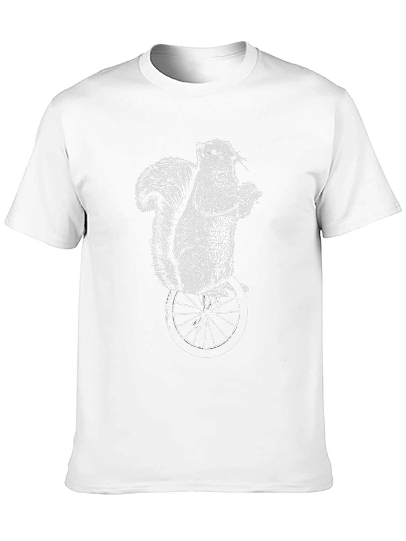 Squirrel On Unicycle Graphic Tee