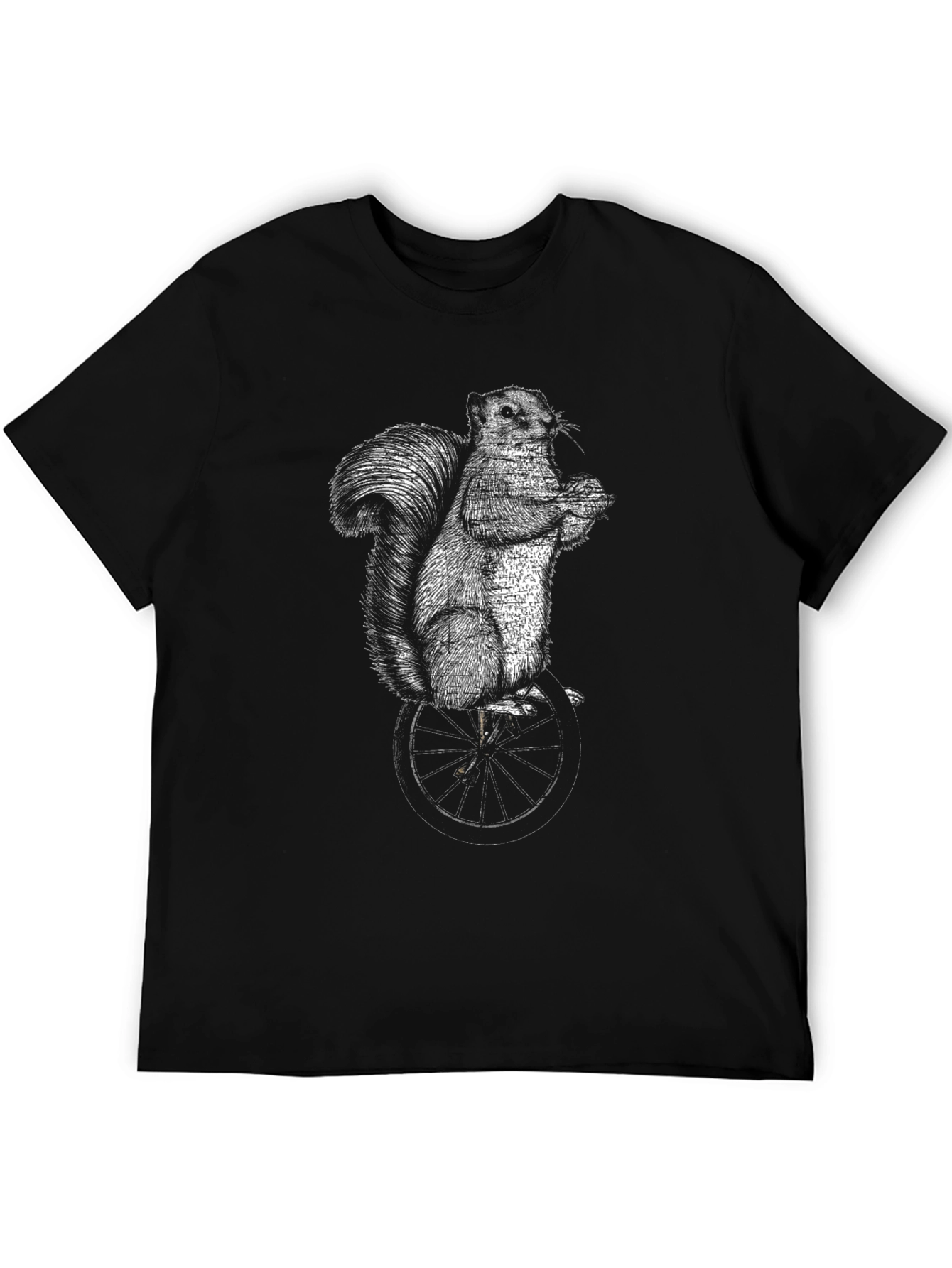 Squirrel On Unicycle Graphic Tee