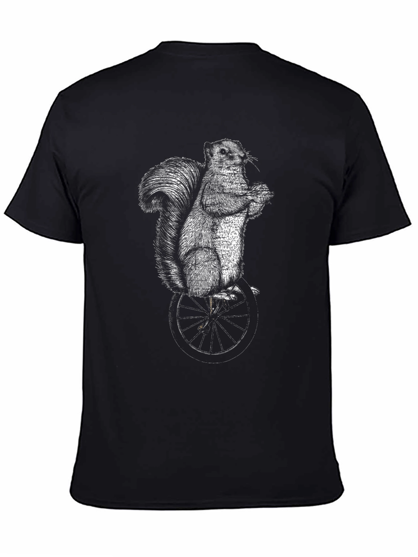 Squirrel On Unicycle Graphic Tee