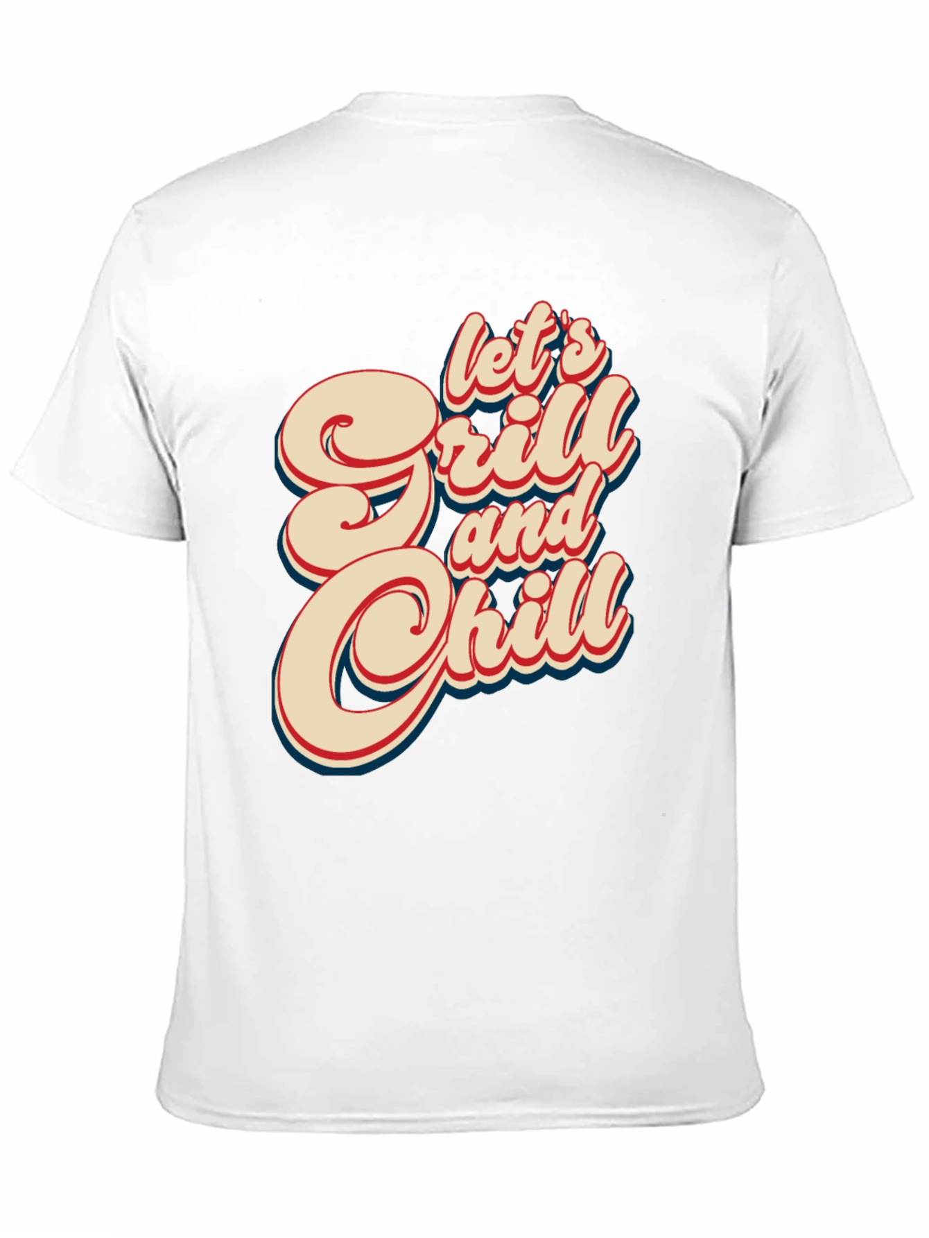Lets Grill & Chill Retro Graphic Tee