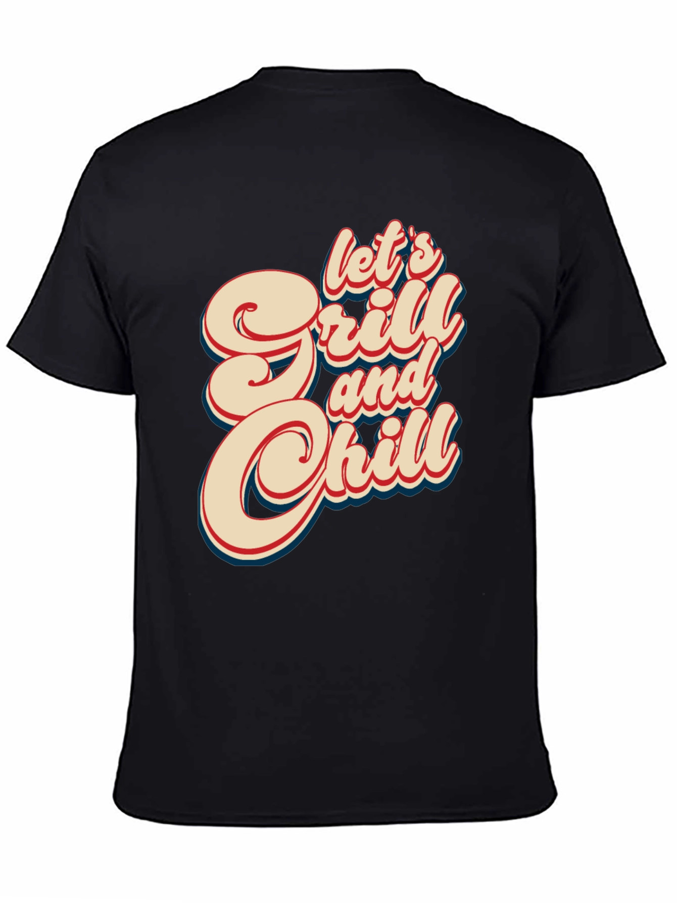 Lets Grill & Chill Retro Graphic Tee