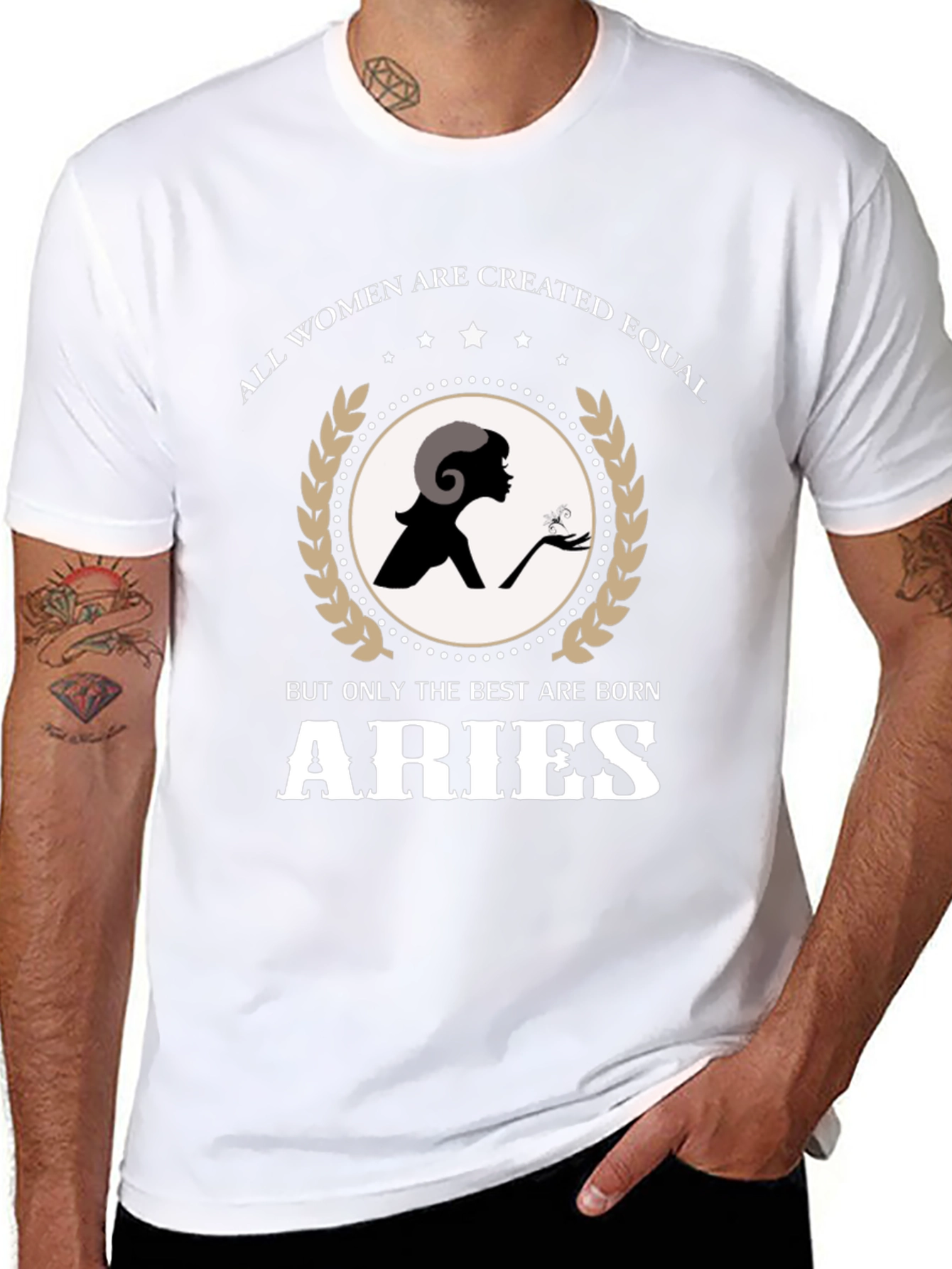 Aries Zodiac Womens T-Shirt
