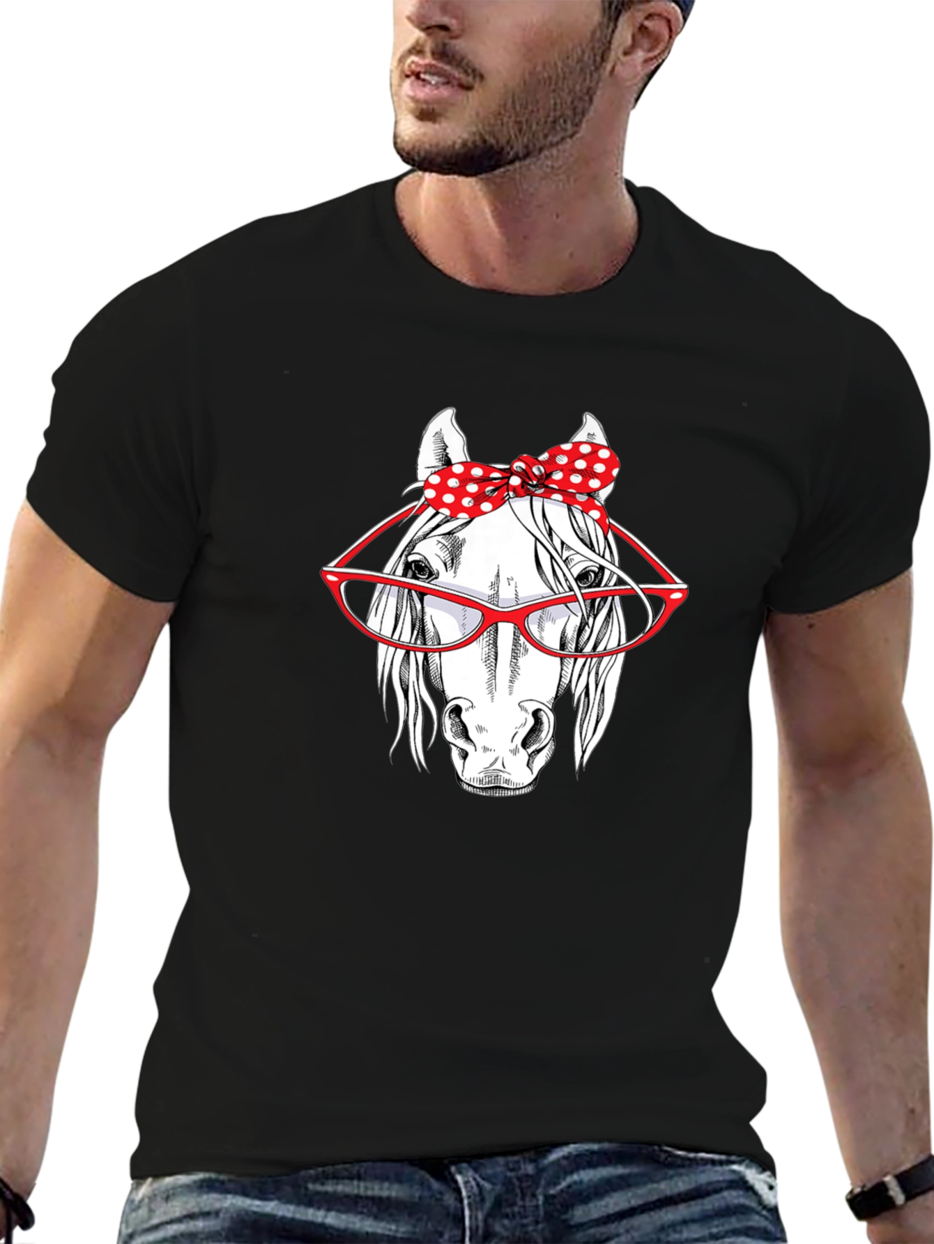 Horse with Glasses T-Shirt