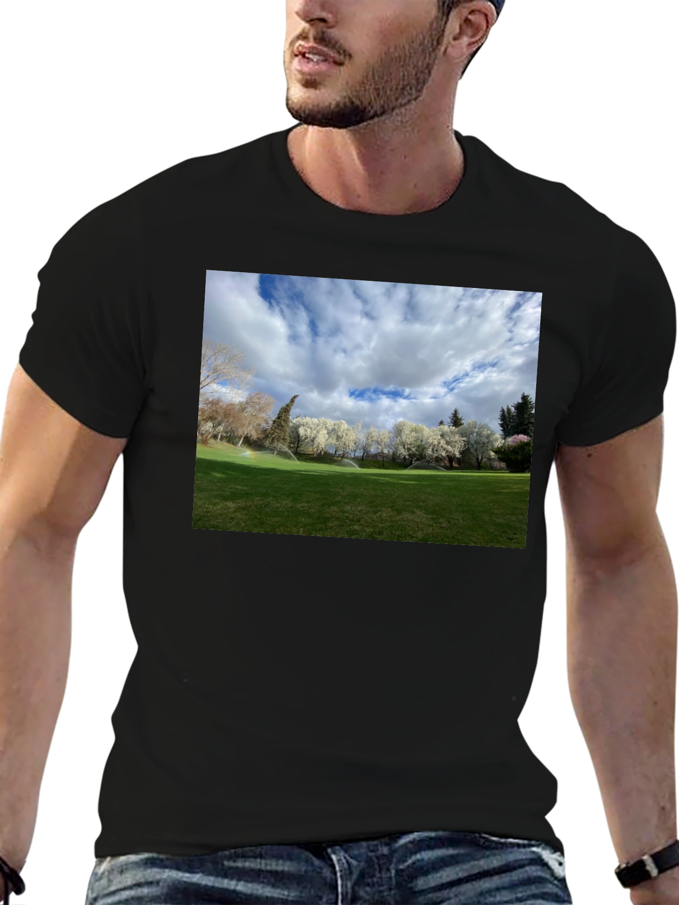 Scenic Landscape Graphic Tee - Cotton Comfort