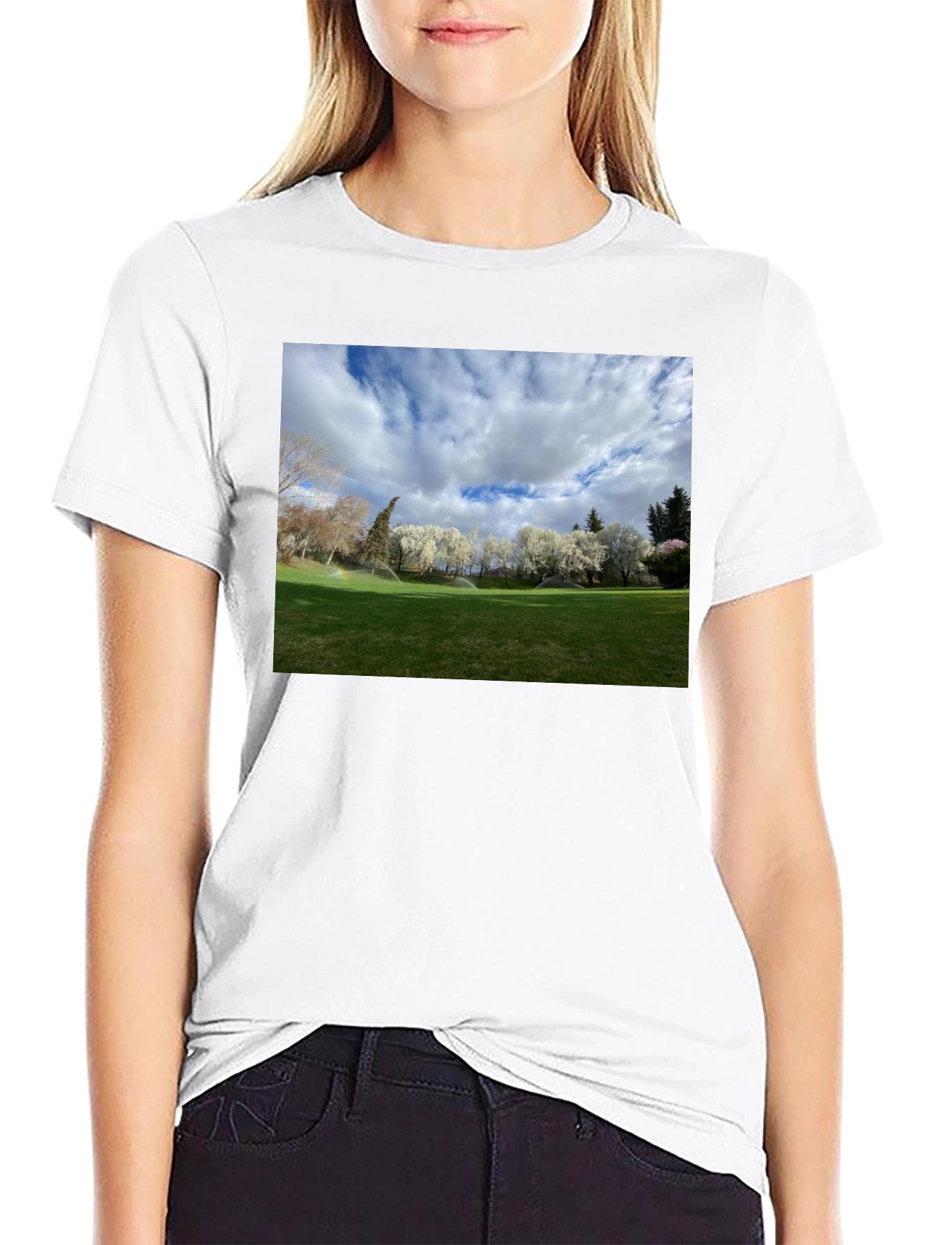 Scenic Landscape Graphic Tee - Cotton Comfort