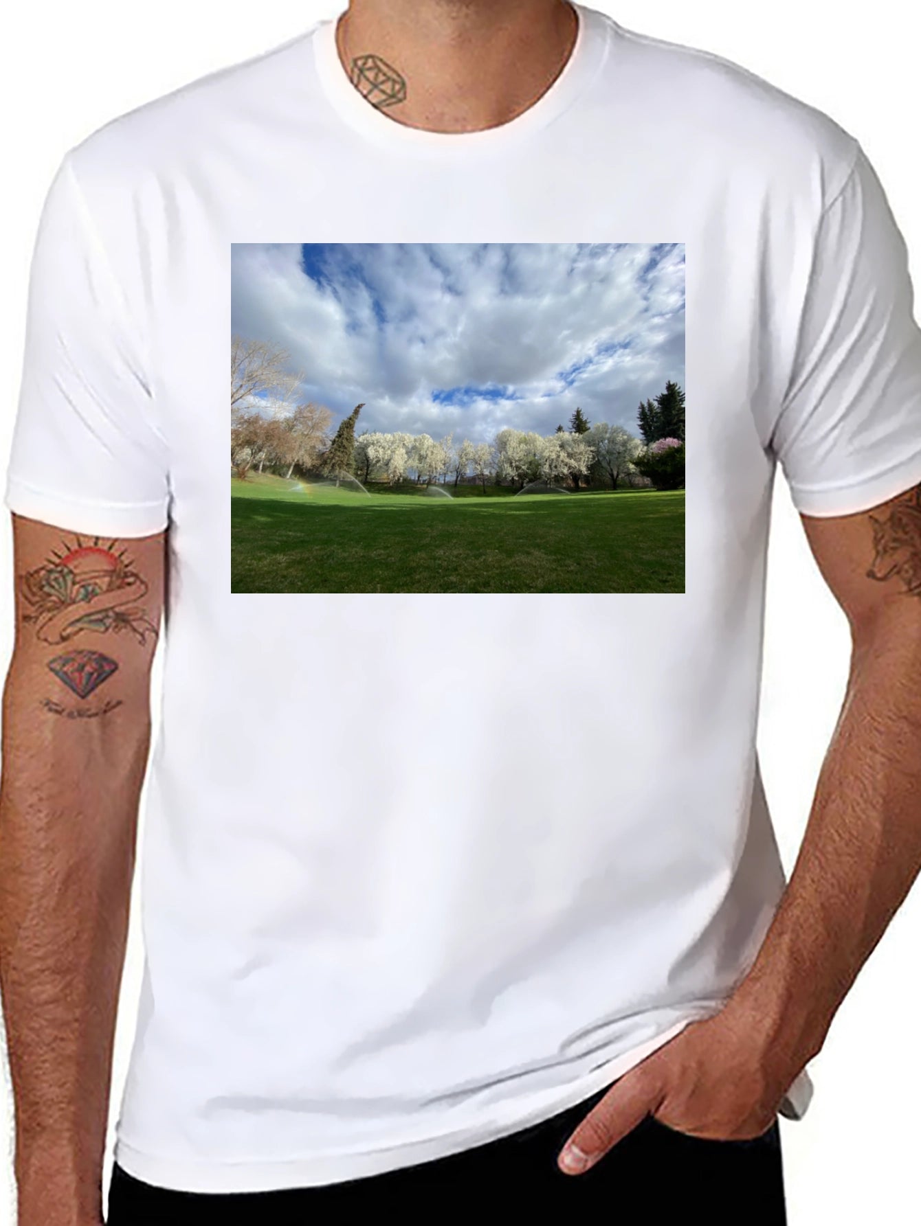 Scenic Landscape Graphic Tee - Cotton Comfort