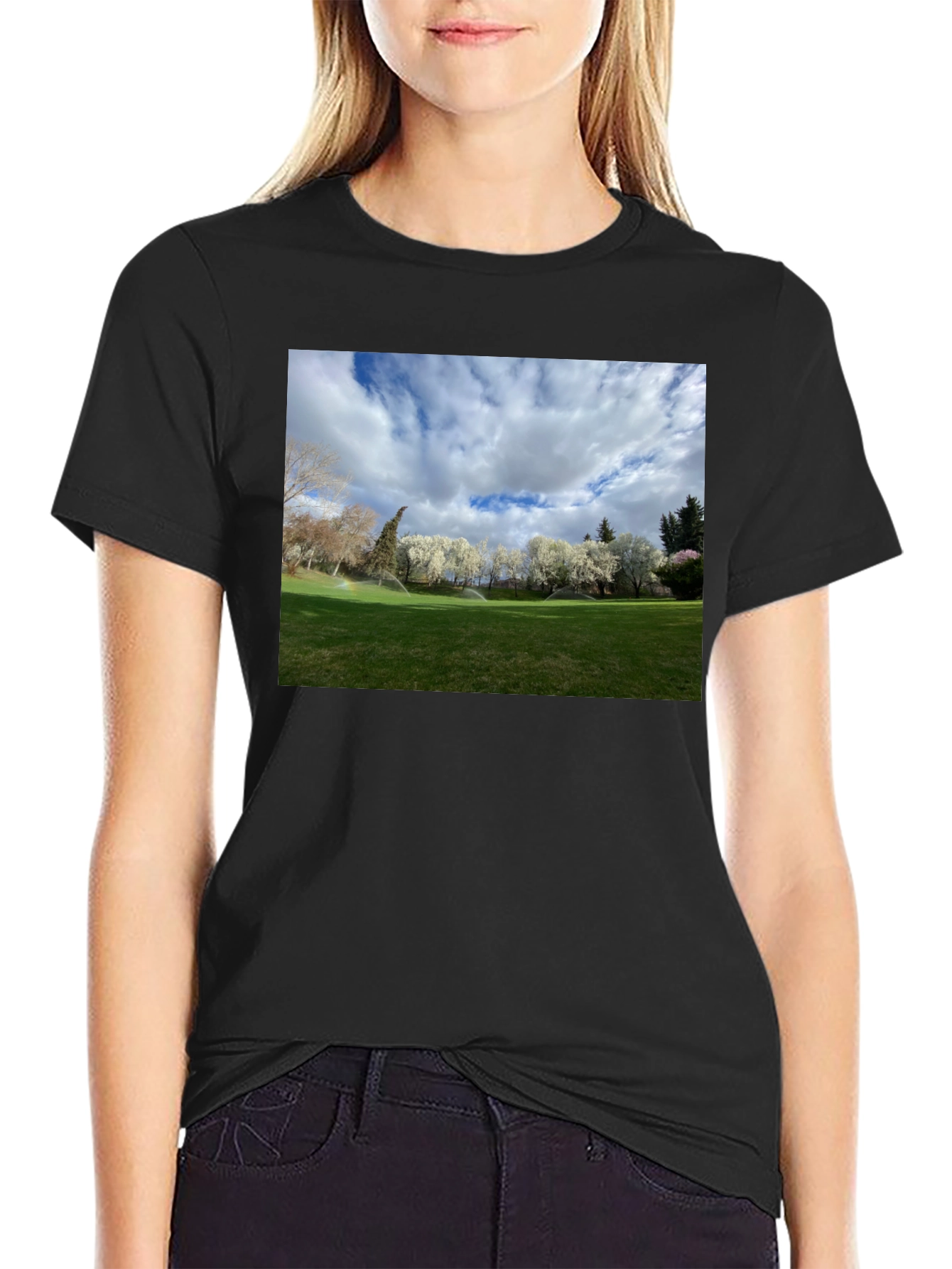 Scenic Landscape Graphic Tee - Cotton Comfort