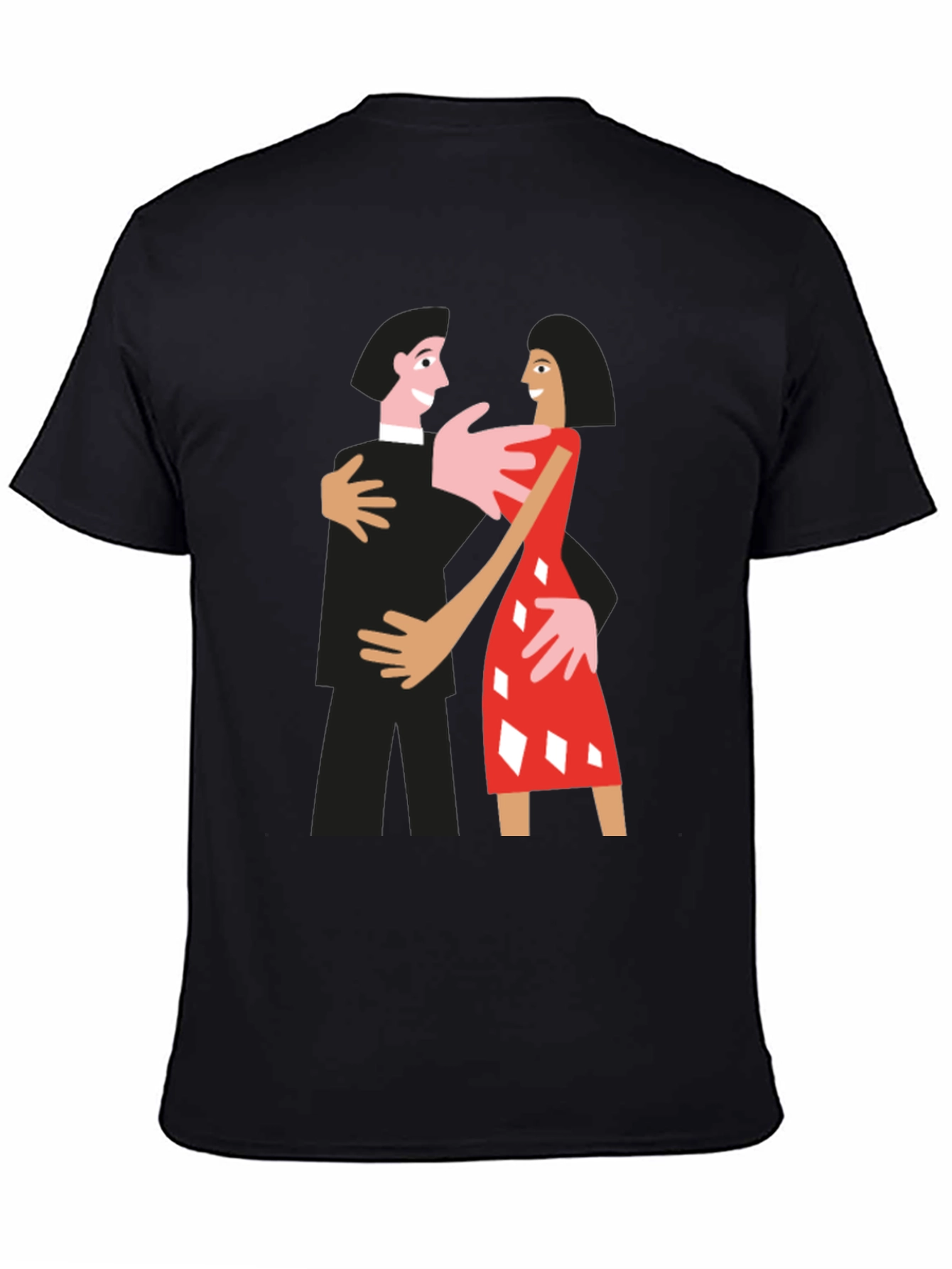 Dancing Couple Graphic Tee - Quirky Style