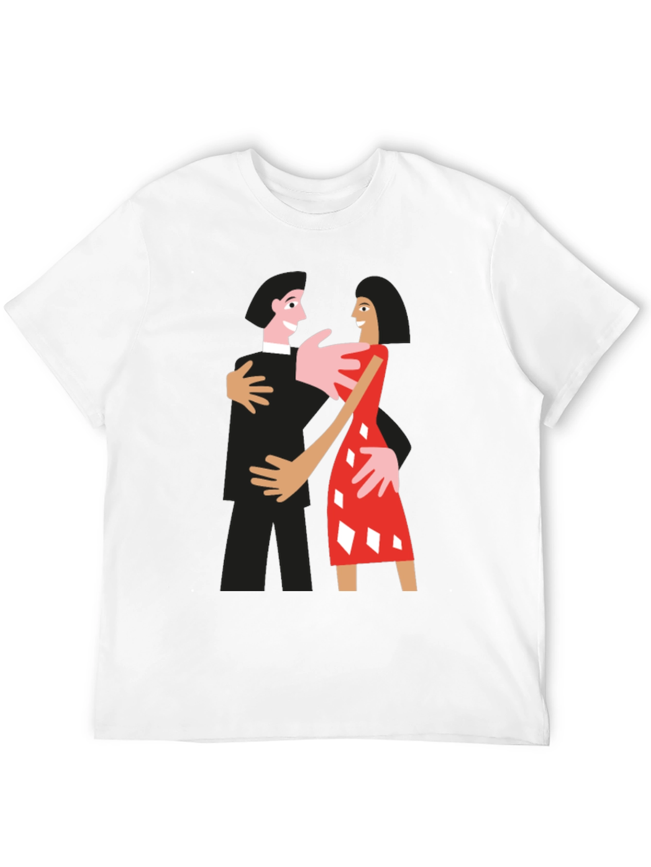 Dancing Couple Graphic Tee - Quirky Style