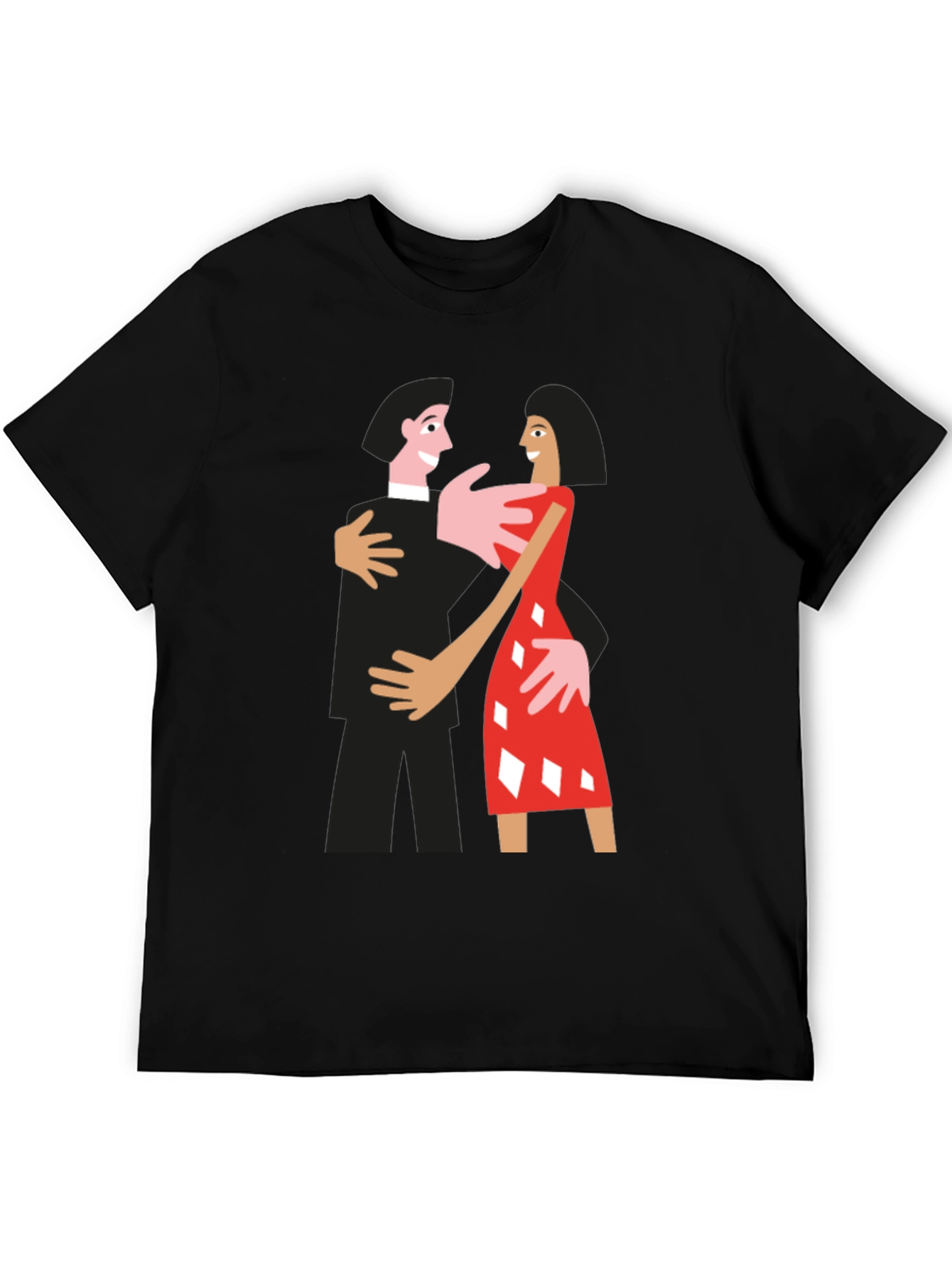 Dancing Couple Graphic Tee - Quirky Style