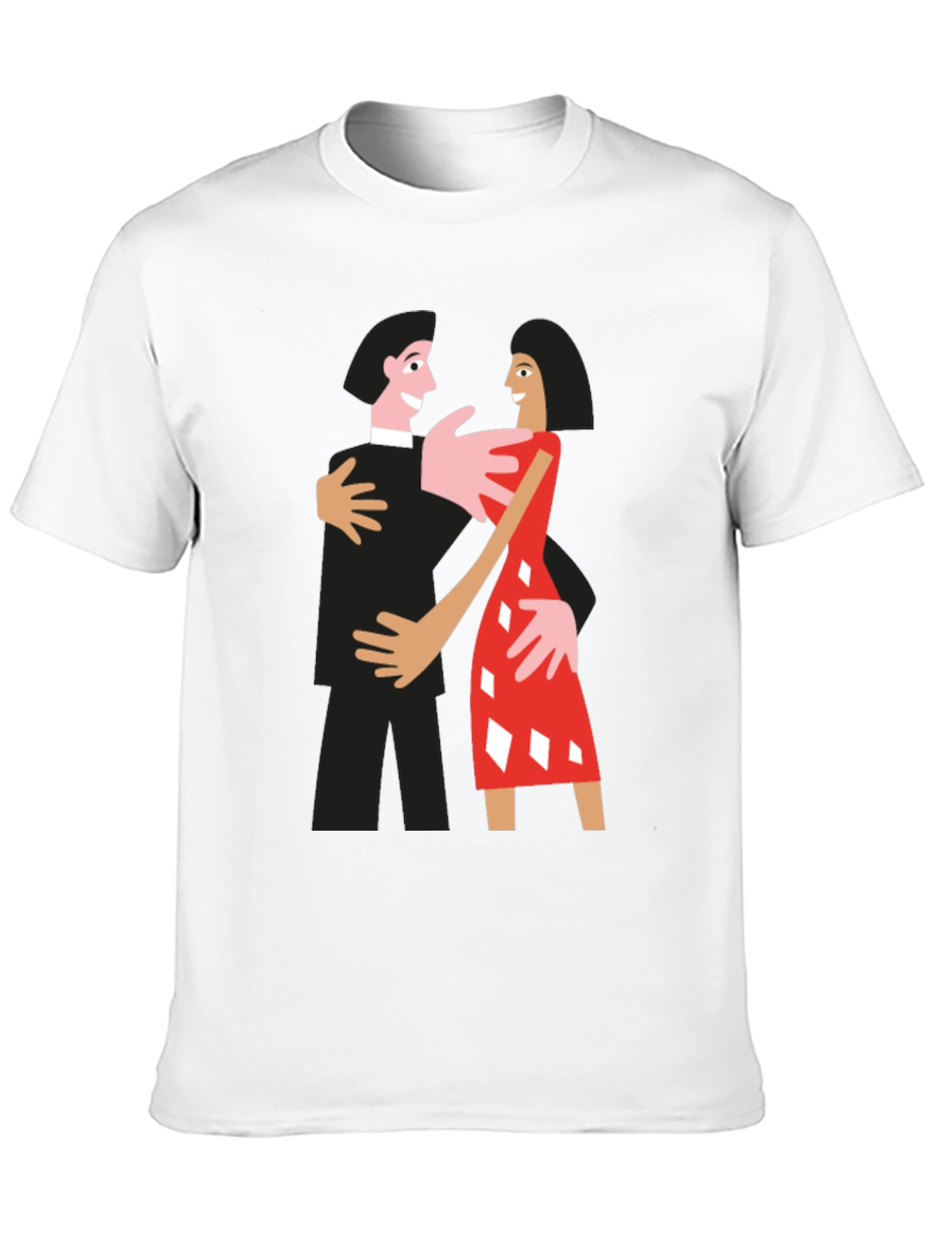 Dancing Couple Graphic Tee - Quirky Style