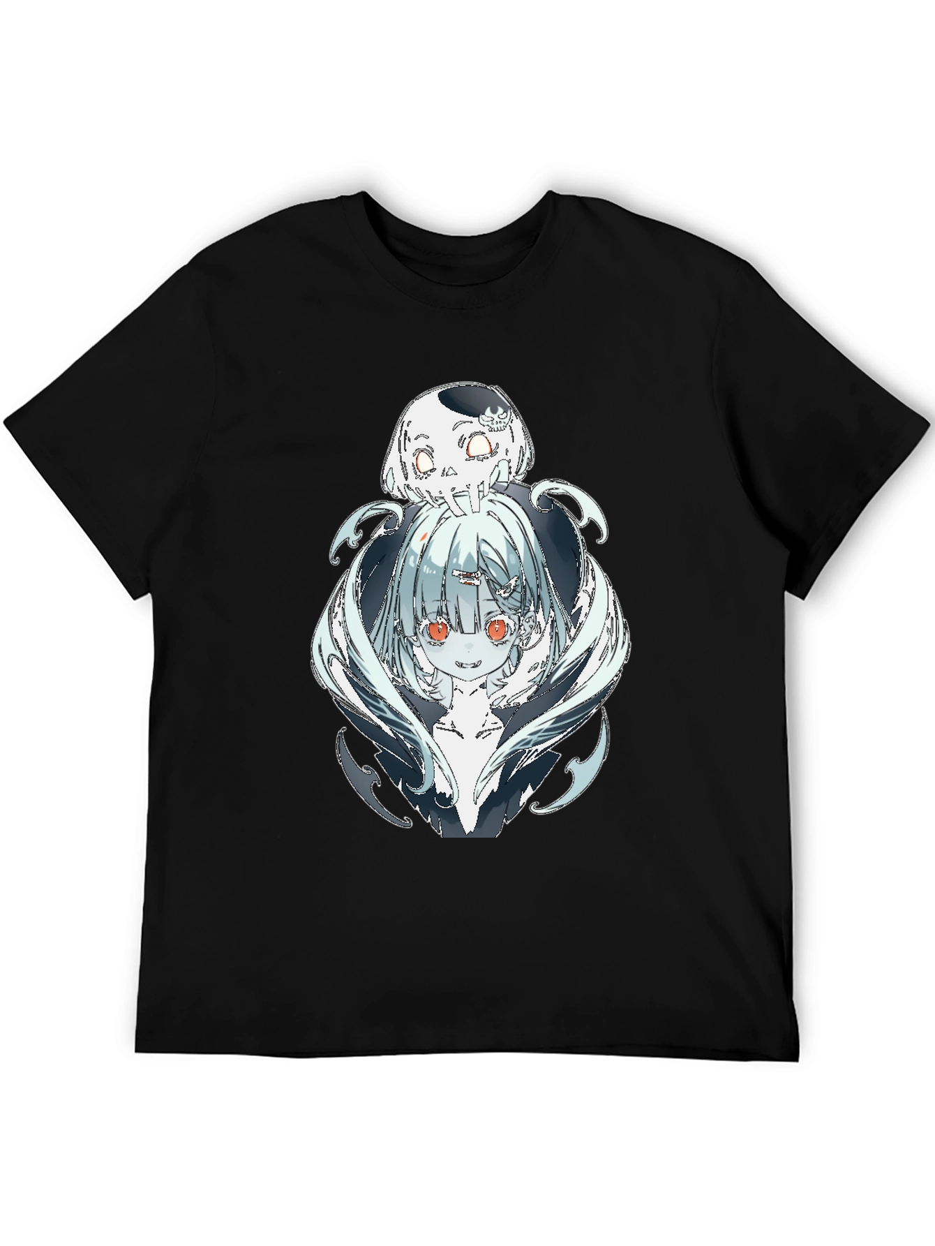 Anime Graphic Black T-Shirt - Death Character