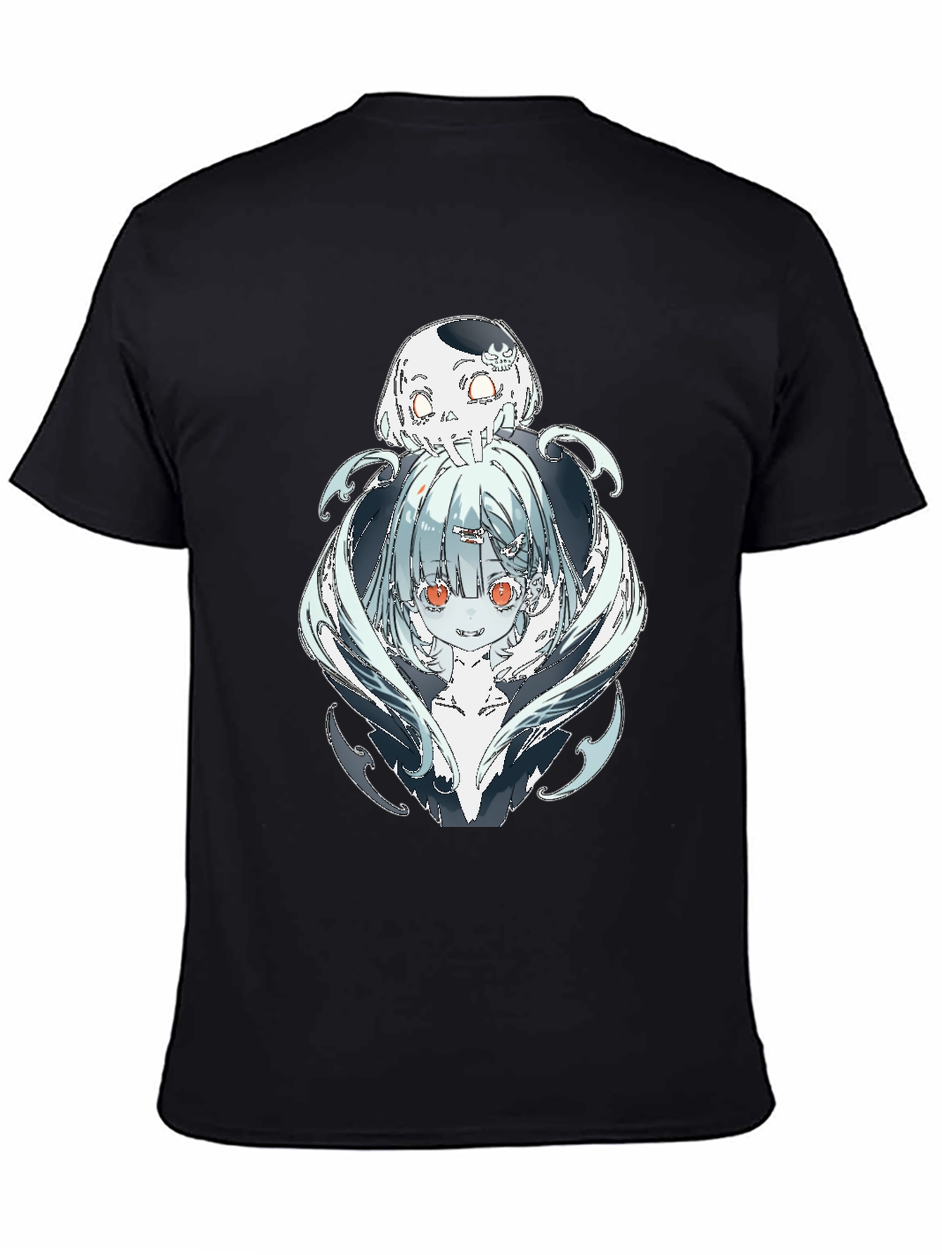 Anime Graphic Black T-Shirt - Death Character