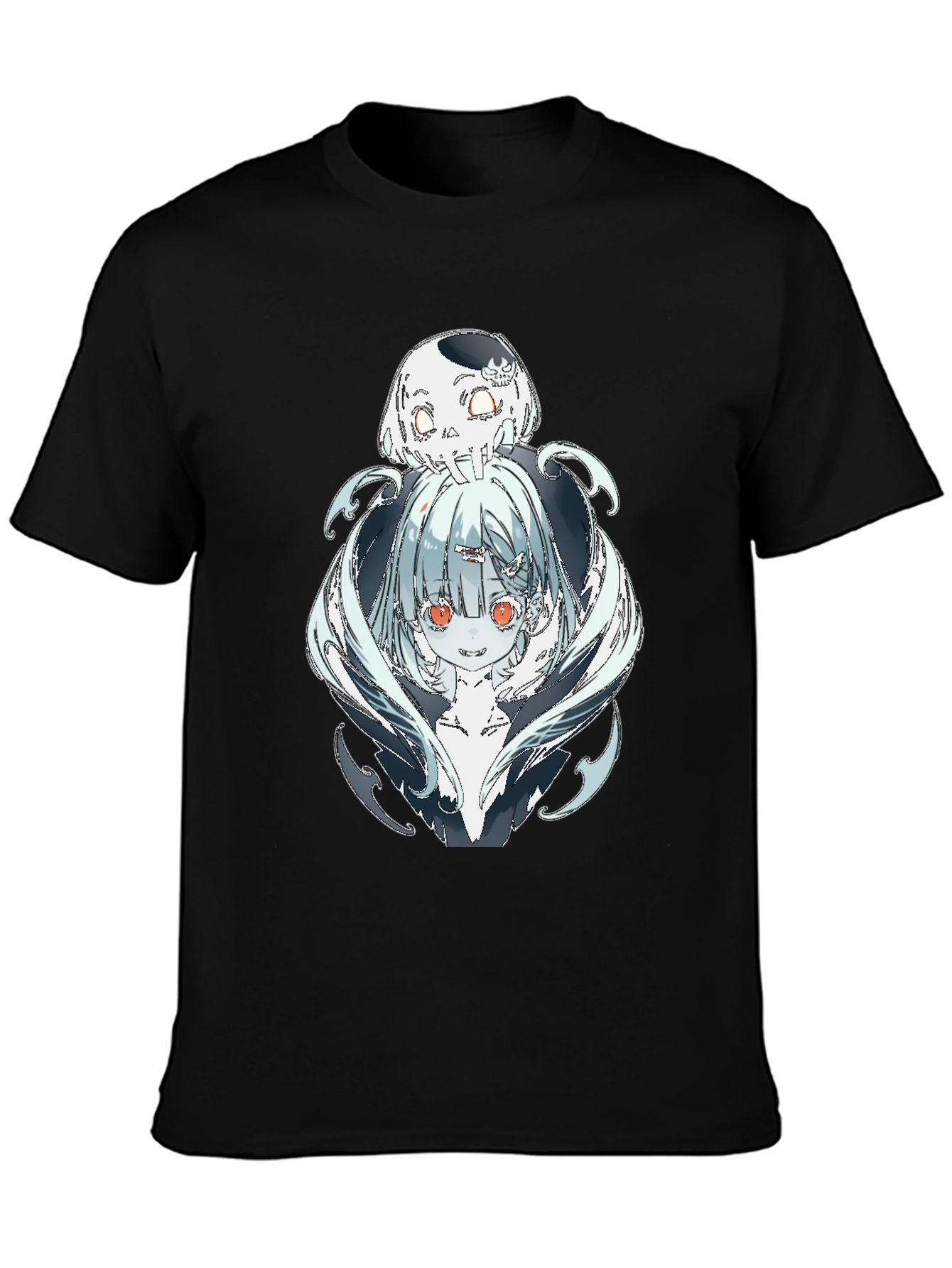 Anime Graphic Black T-Shirt - Death Character