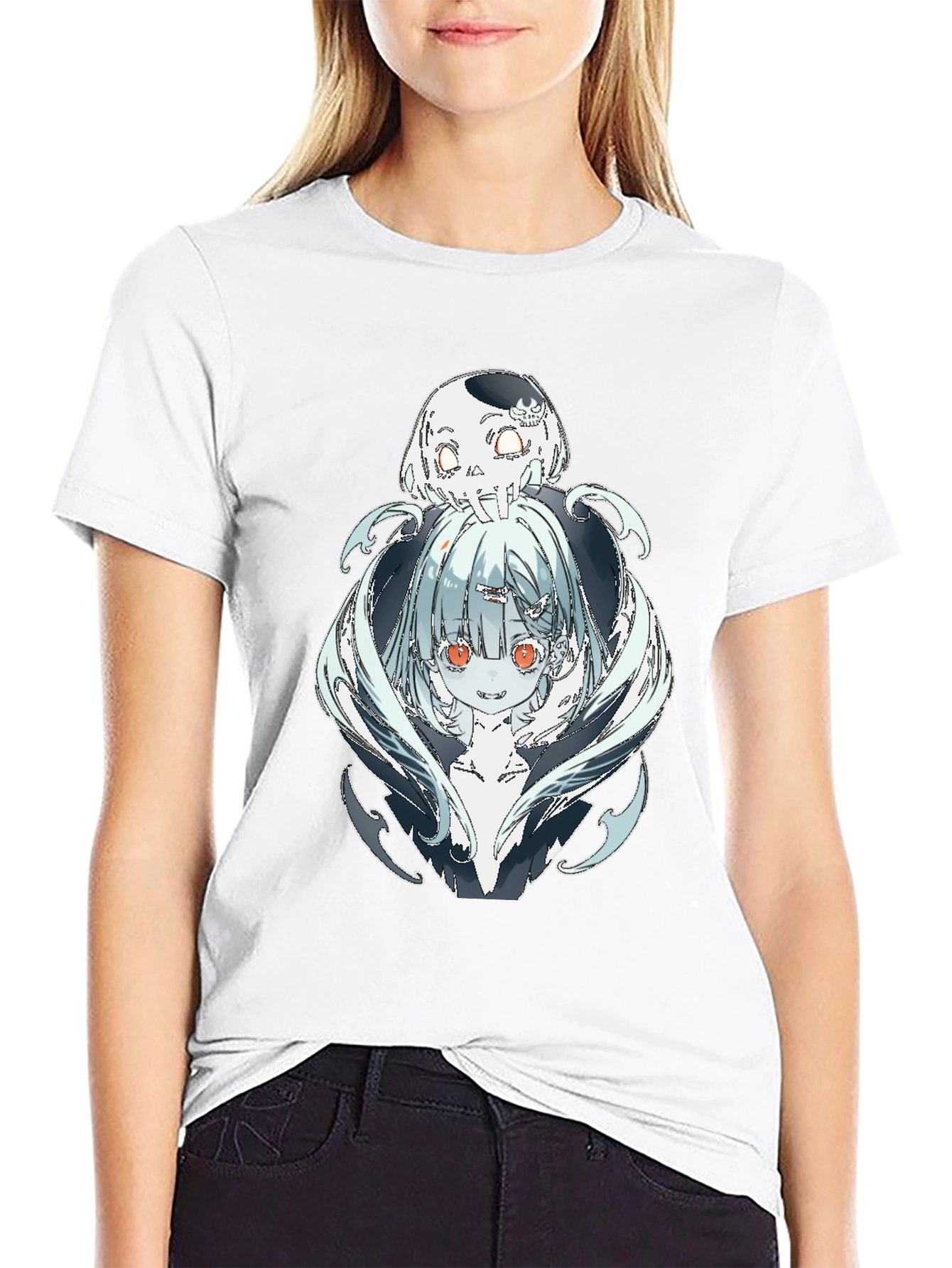 Anime Graphic Black T-Shirt - Death Character