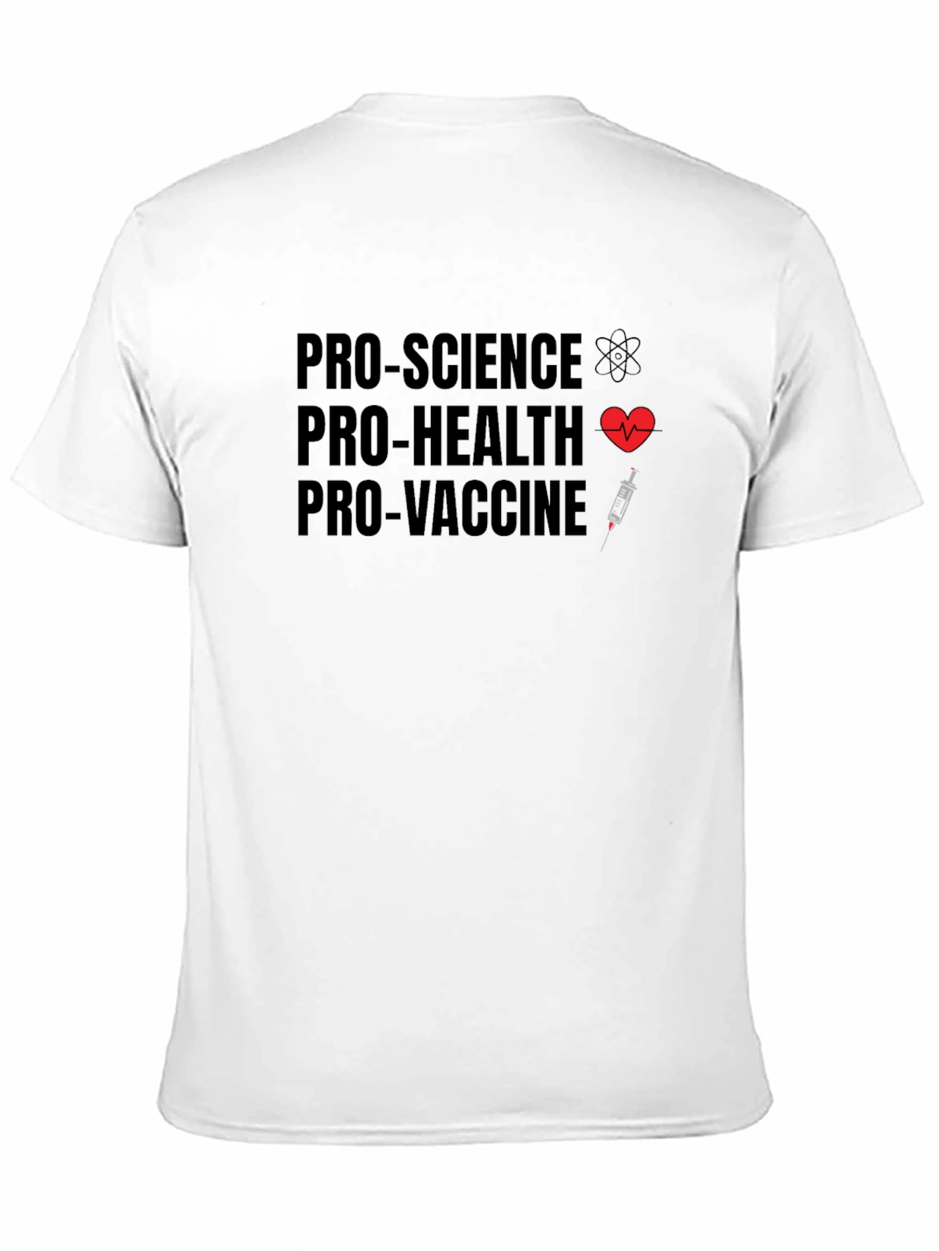 Pro-Science Health Vaccine Graphic T-Shirt