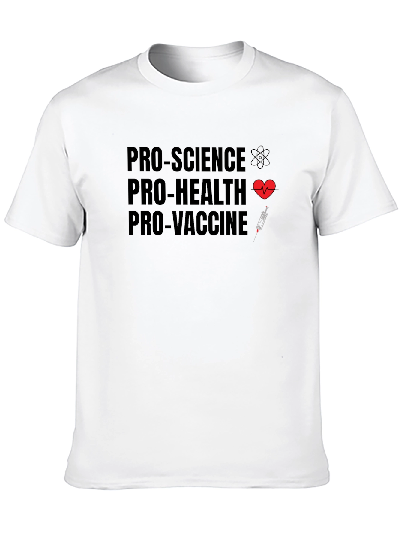 Pro-Science Health Vaccine Graphic T-Shirt